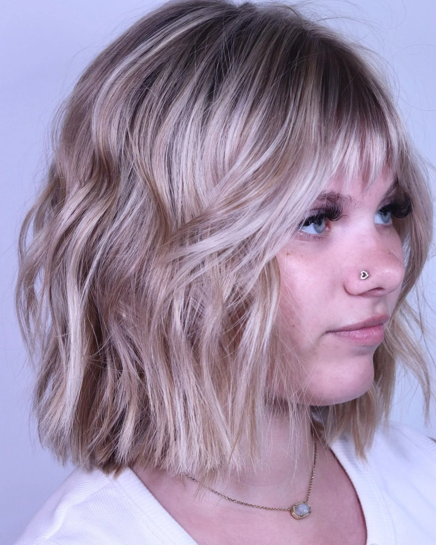 couldn&rsquo;t decide which one was cuter so you guys get both! this was our second session of highlighting red out of Mackenzie&rsquo;s hair and i&rsquo;d say it was a success! 

#salonchacha #highlights #blonde