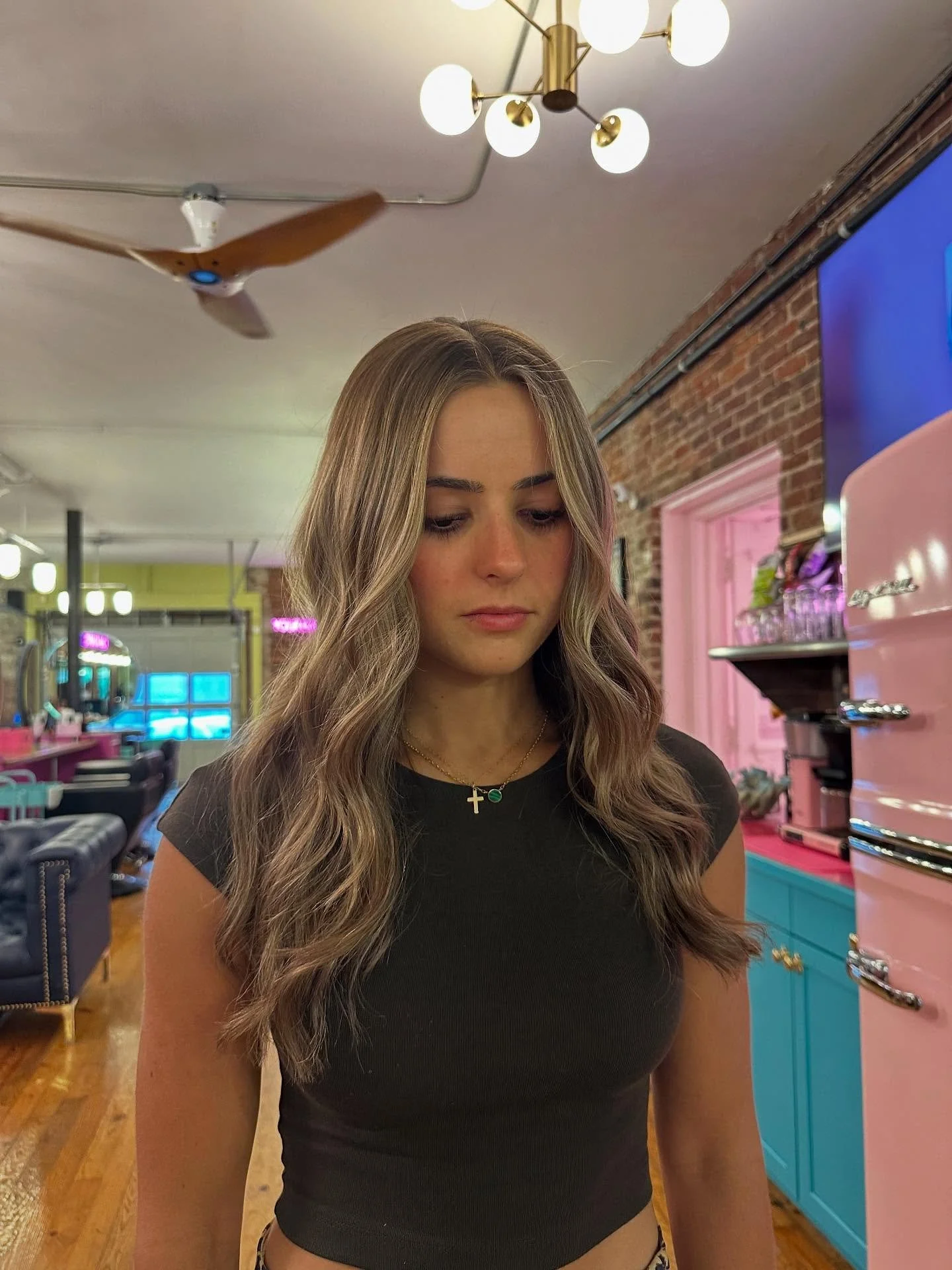 Subtle &amp; bright is the best combo ✨
&lt;swipe for before&gt;

#blondehair #highlight #subtle #hair #brownhair #lexington #salon #dimension