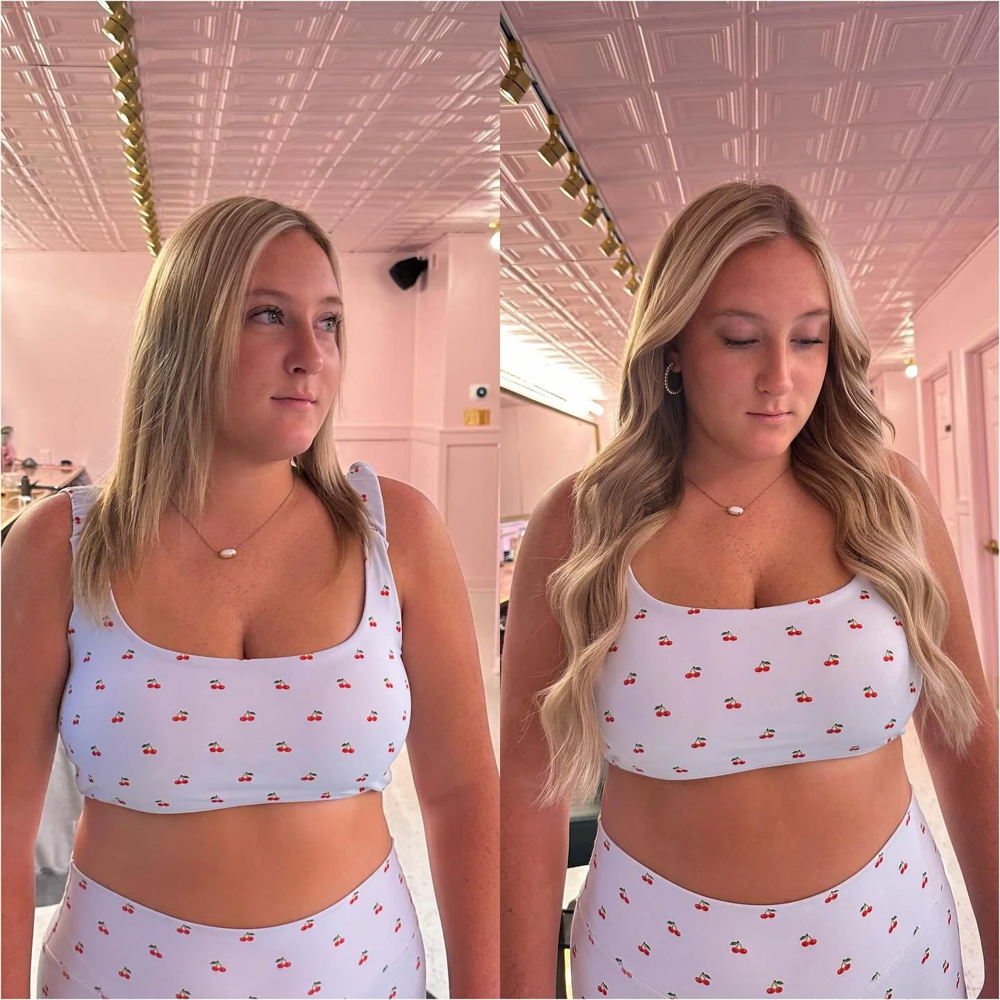HOLY WOWZAAA😻😻 Des got her new set of 22 inch JZ Style extensions and I am obsessing over her before &amp; after with her new hair for the new college school year🤍

#extensions #hair #hairextensions #blonde #beforeandafterhair #ukcollege #uk #coll