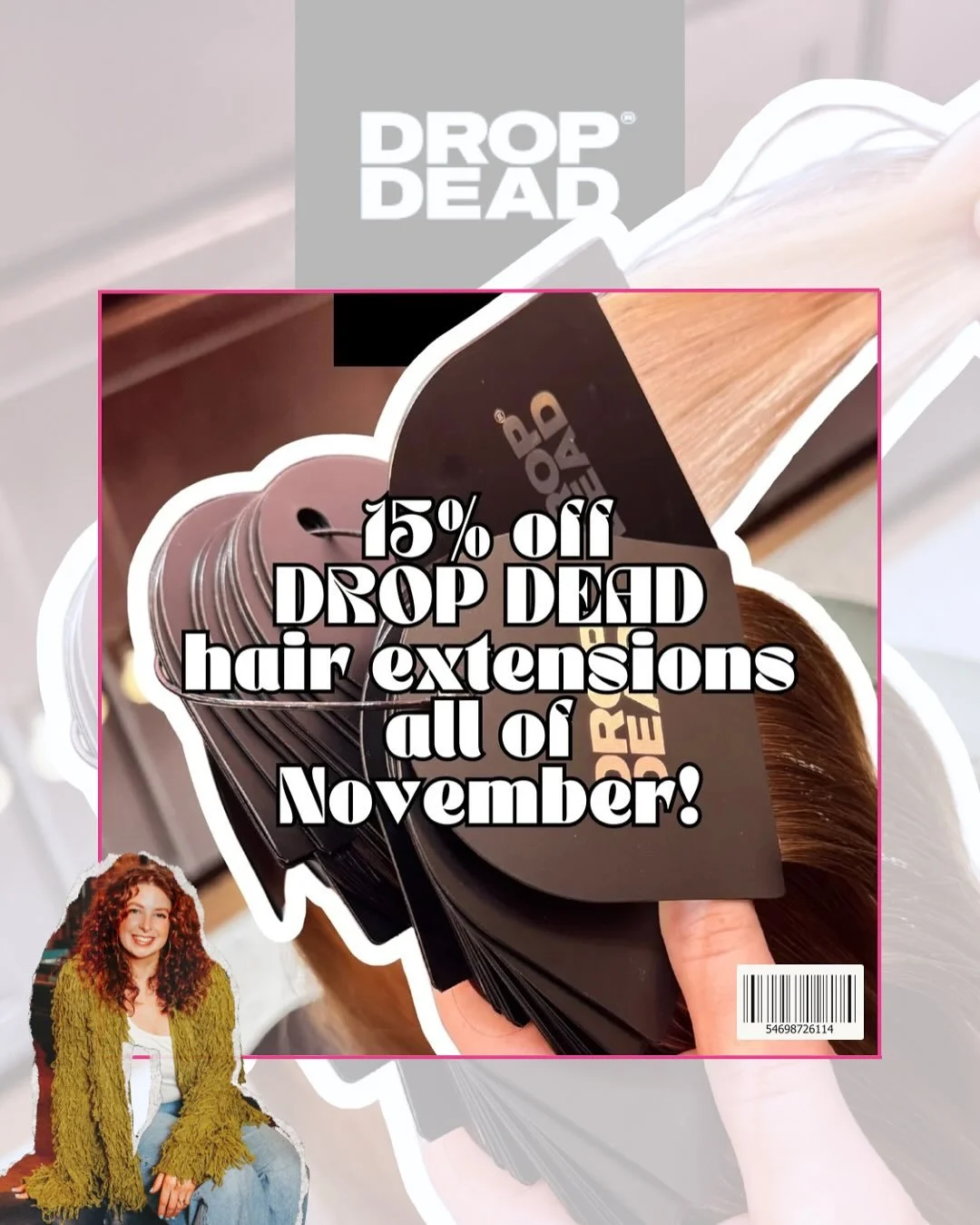 Thinking about extensions? Now is the time! 

15% off all @dropdeadextensions until the end of November. Plus I am offering $50 off extension installs for NEW clients!

We have options for all hair textures, holler at me and we will get your consulta