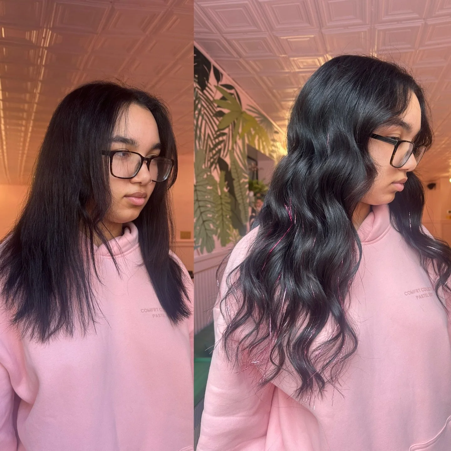 Lil extension reinstall on our very own @hairbyalexzia. 💘 #chachaslex 
Next week is last call on the 15% off Black Friday @dropdeadextensions sale. I have very limited spots for extension consultations next week before the sale is over. ✨