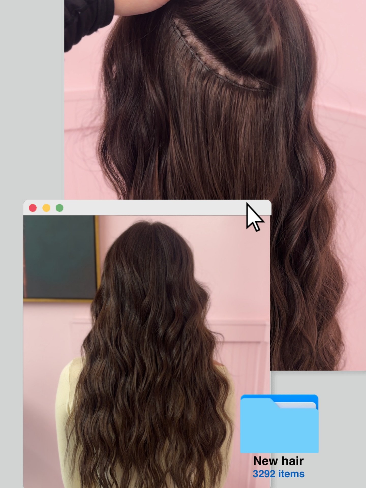 New year, new hair. 🎉
22 inch @dropdeadextensions install. 🖤