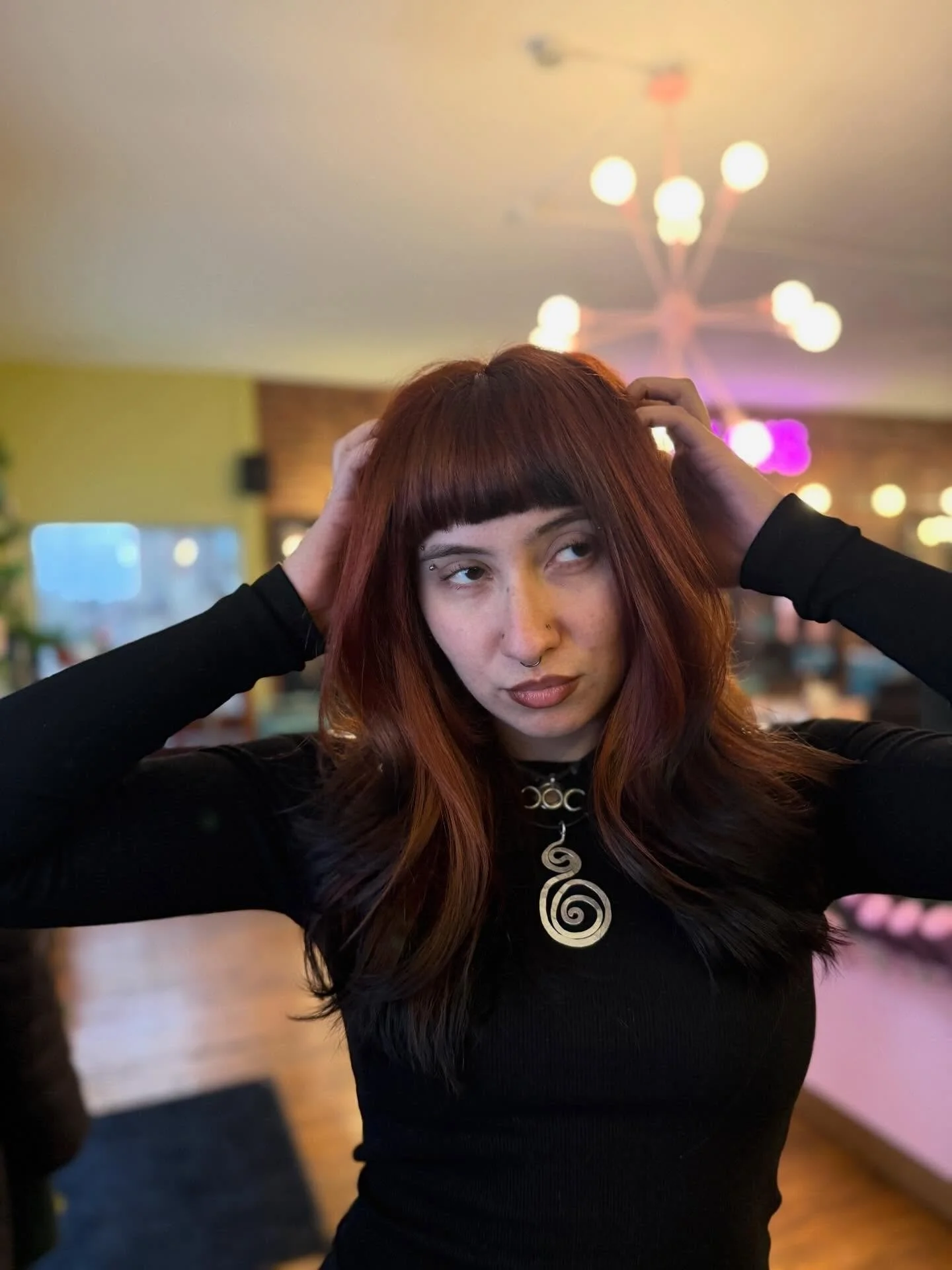 hey look at this cool ass hair i did!! 

natalie started coming to see me for ghost roots 2 years ago and we&rsquo;ve done red a lot, burgundy, pink &amp; red, yellow &amp; red, back to all red again, then to purple a bunch (i&rsquo;m absolutely miss