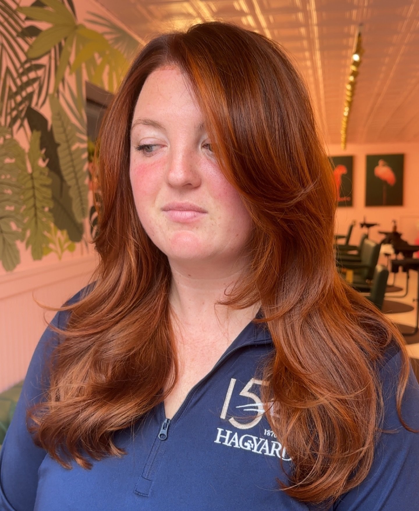 The prettiest copper + prettiest layered cut. 🧡