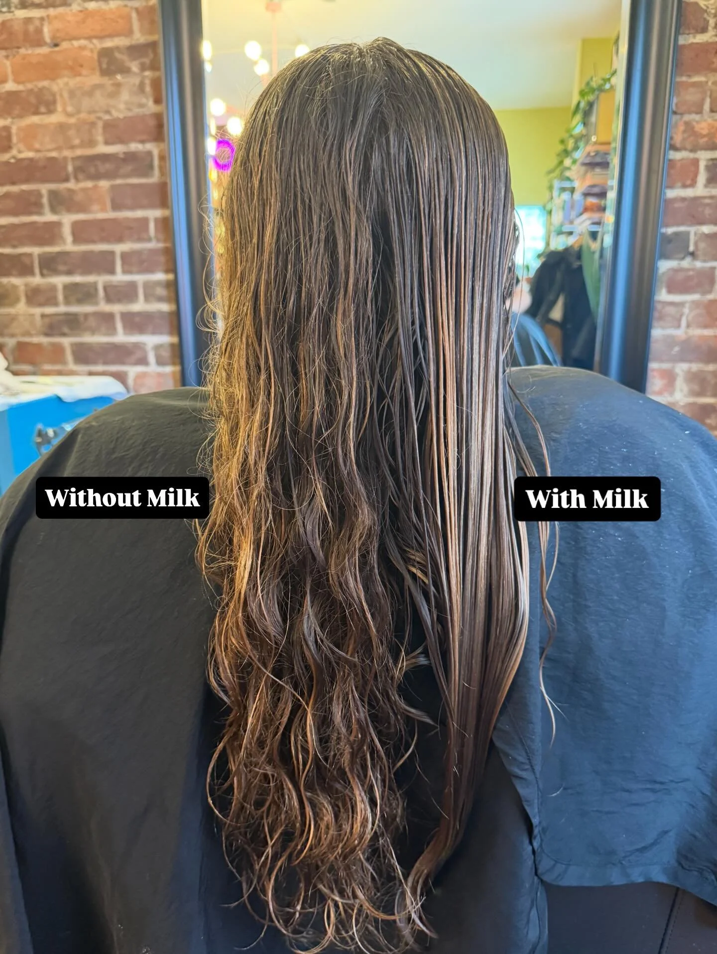 ✨ Talk about instant gratification ✨ 

Davines All in One Milk is your do all leave in conditioner. It cuts down your dry time, detangles, is a heat protectant and smells divine. A few sprays will change your hair game. 

Swing by and grab some at th
