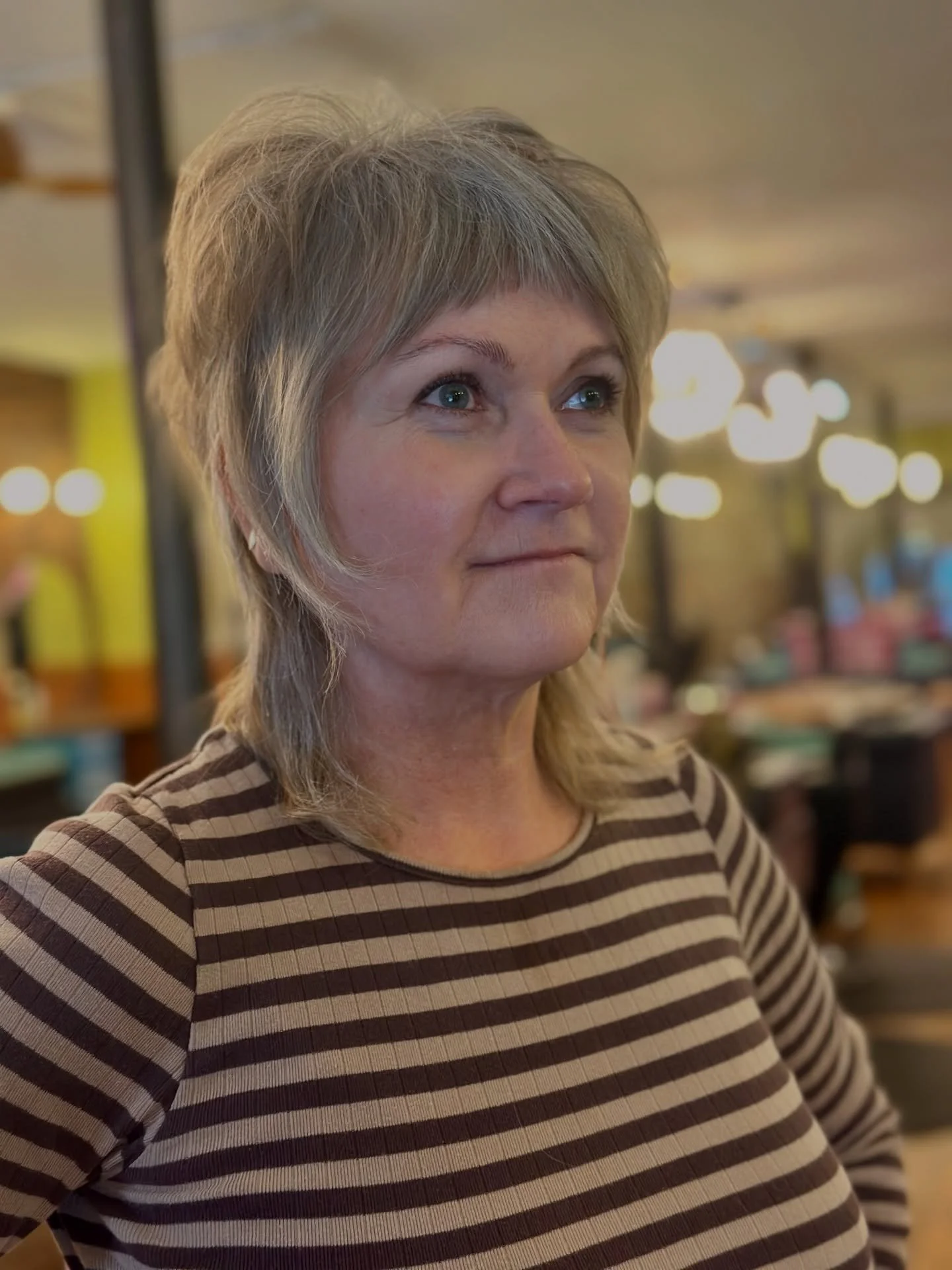 The coolest part about this haircut is it&rsquo;s a collaborative effort. Lone does the @jayne_edosalon haircutting at home classes in between appointments, and comes in every few months for a bang trim to do any shape ups for anything she doesn&rsqu