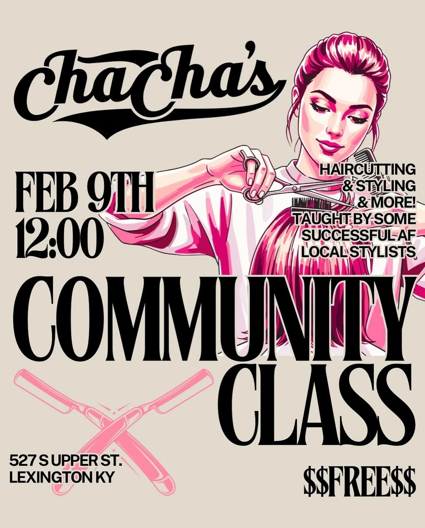 Reminder to all stylists and cosmetology students!! I&rsquo;m Co-Teaching a FREE class this coming Monday with some of my super talented co-workers! We&rsquo;re all covering different things and we&rsquo;re so excited to share our knowledge. Super la