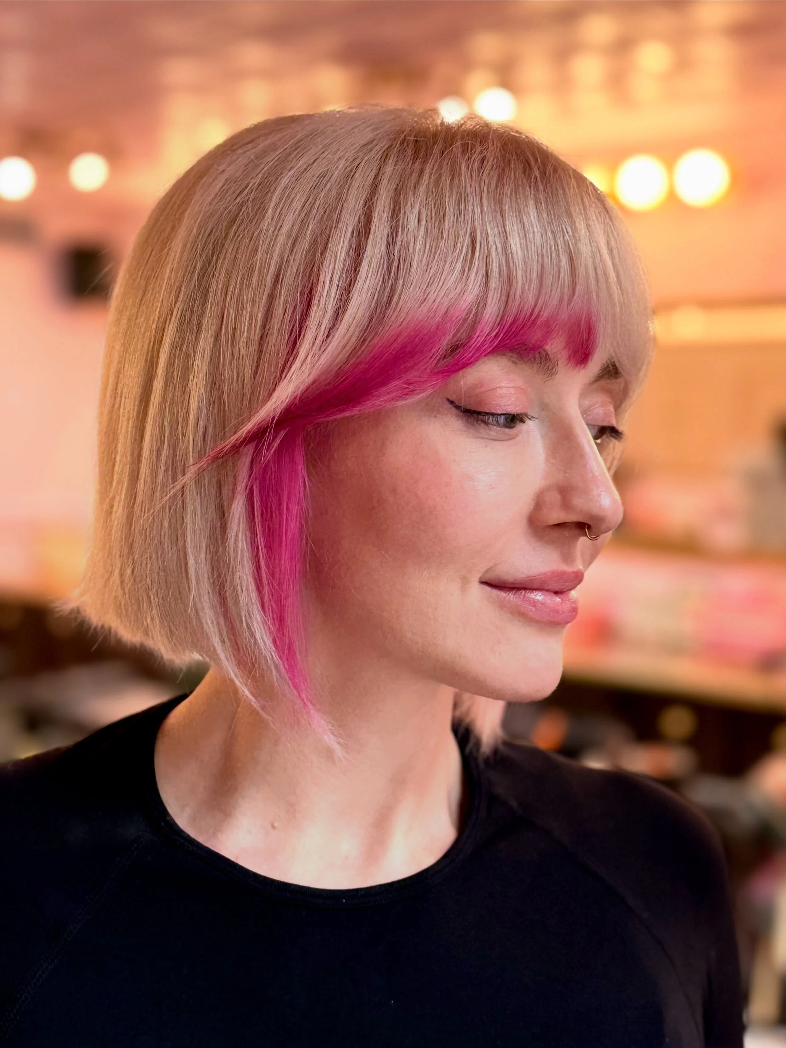 Bleach and tone, but add a little SPICE💕

#blonde #pinkhair #kentuckyhairstylist #althair #lexington