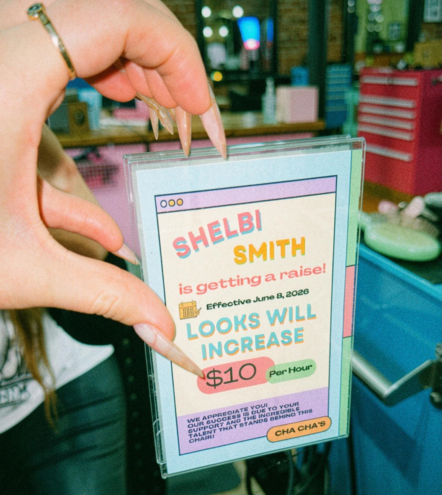 🌟BIG NEWS🌟 

I received a price increase!!!

What does this mean? : My prices will be increasing by $10 an hour. 

I owe a huge thank you to every single one of you that sits in my chair. I wouldn&rsquo;t ever be able to further my education, or me