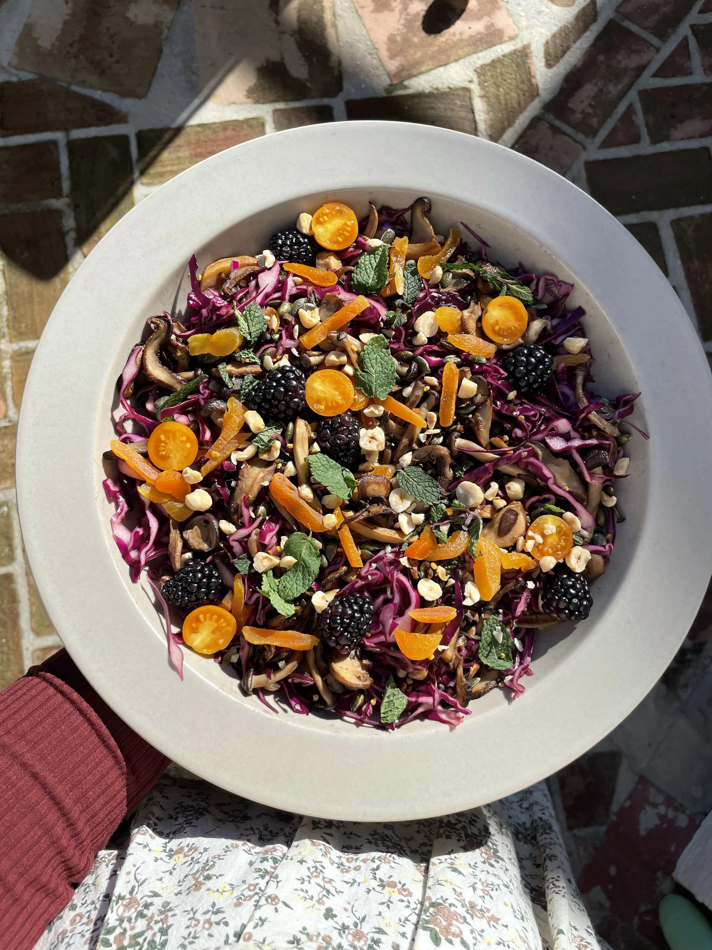 Red Cabbage Winter Salad 