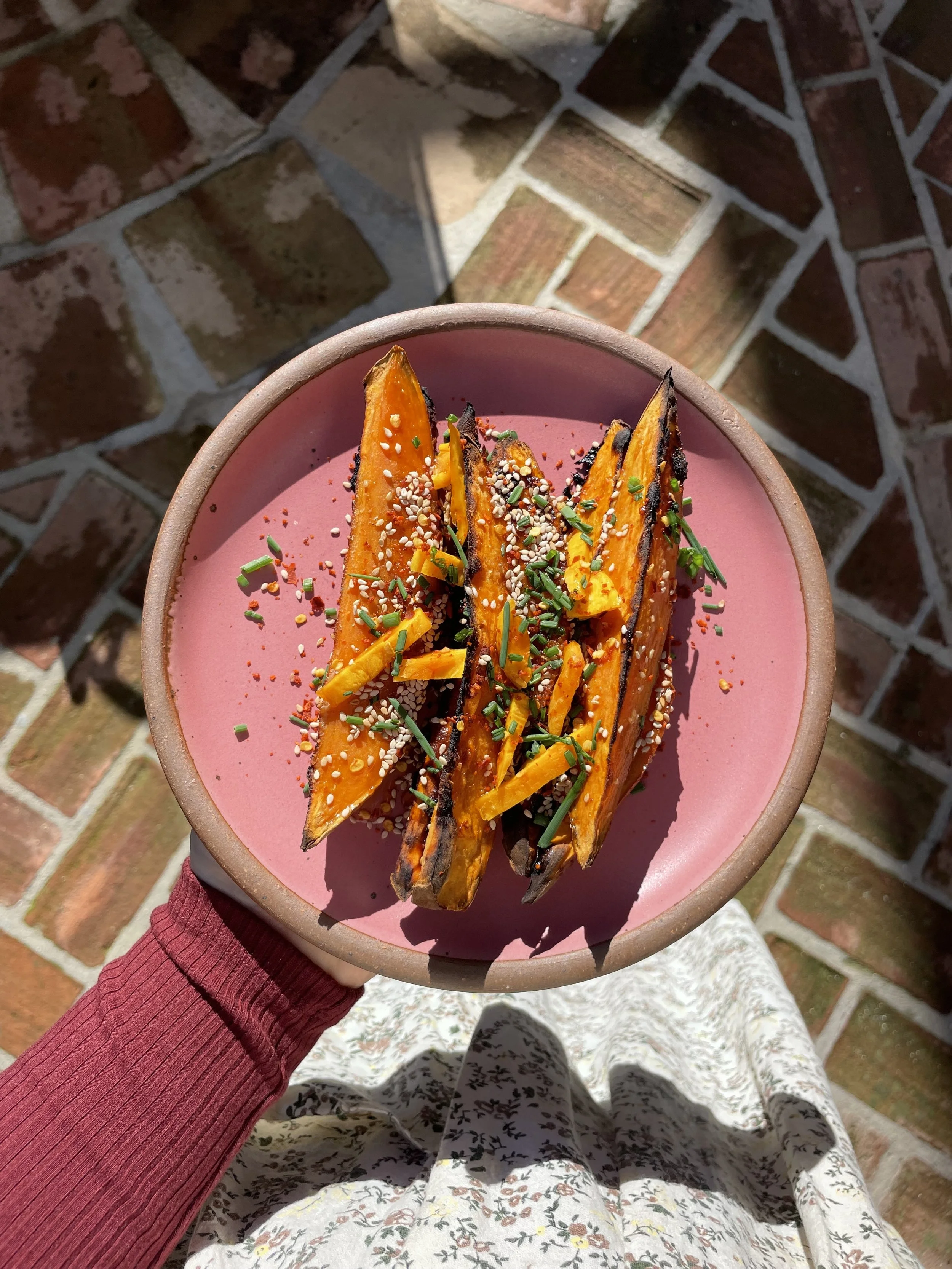 Honey + Sesame Sweet Potato Wedges