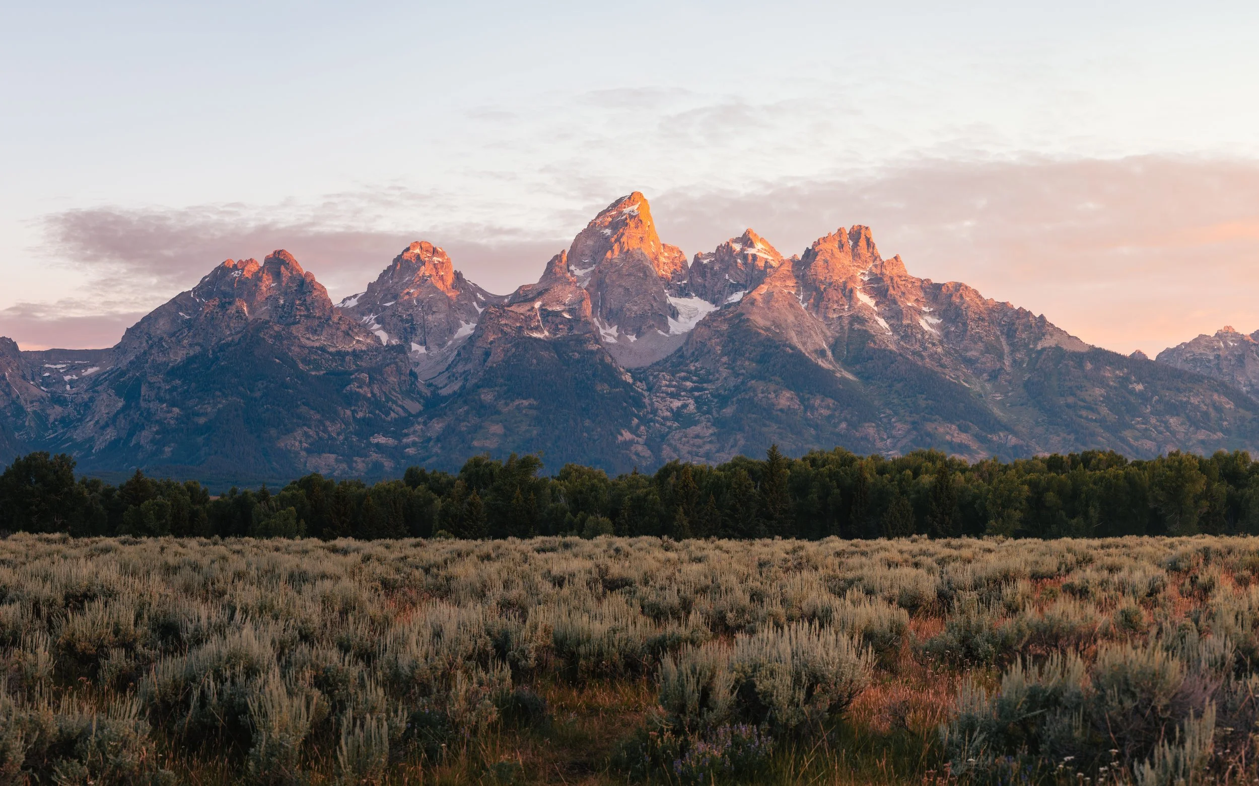 Teton Alpenglow