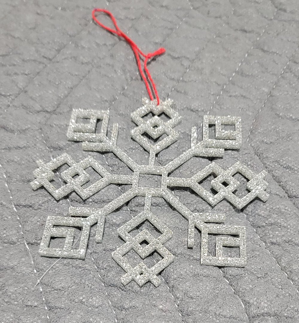 Acrylic Snowflake Ornament — SJ Designs & Engraving