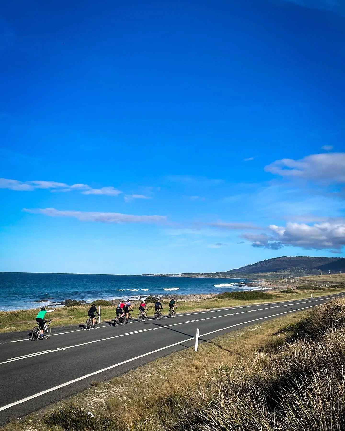 Sometimes we dip our wheels on the black stuff. 

We promise you the views and accommodation are Worthy of such sacrilege.
