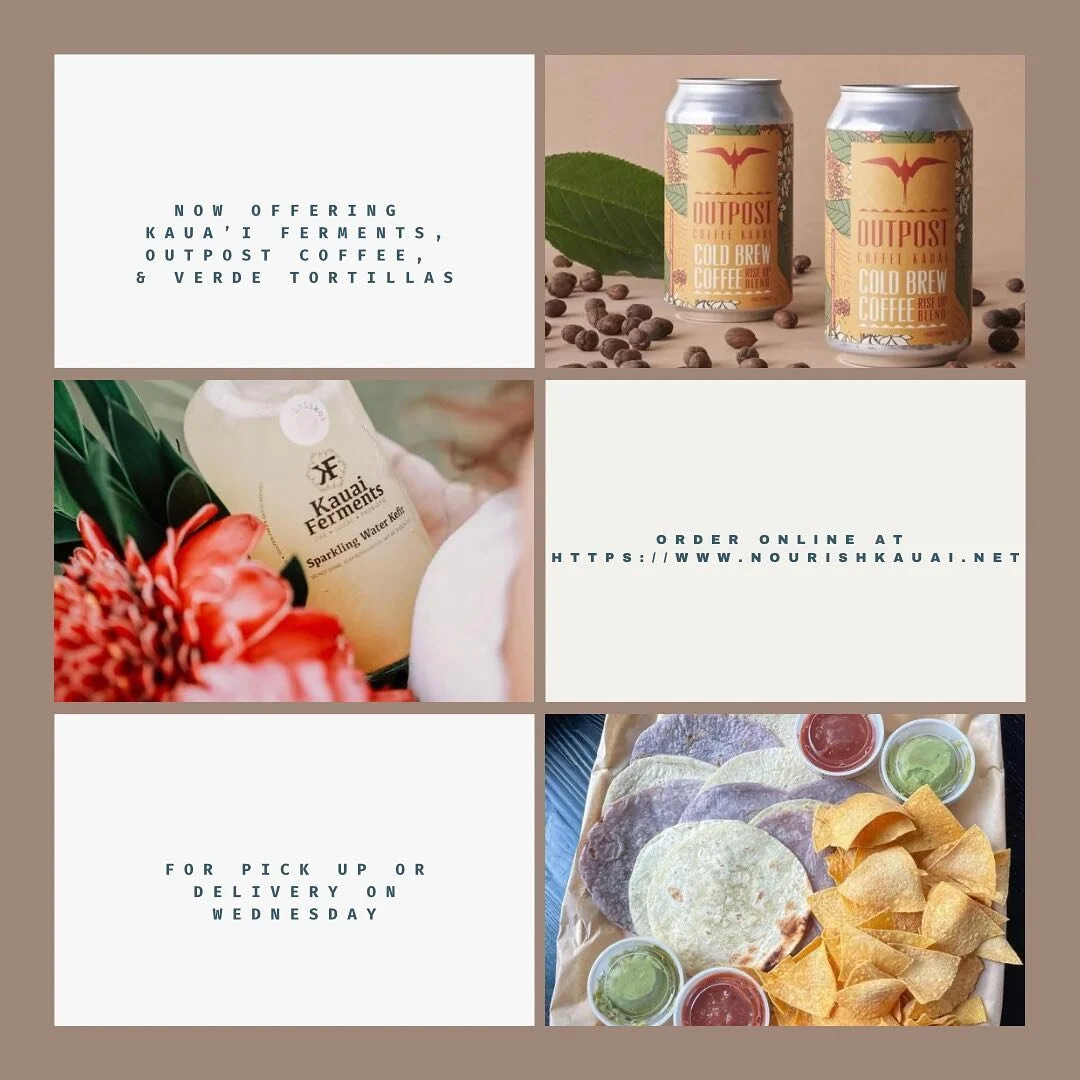 Have you heard?😍

We&rsquo;ve added so many new &amp; local products to our website and we can&rsquo;t WAIT to share them with you! 🤙

Products from @verdehawaii , @outpostcoffeekauai &amp; @kauaiferments are LIVE on our website ❤️ 

Your purchases