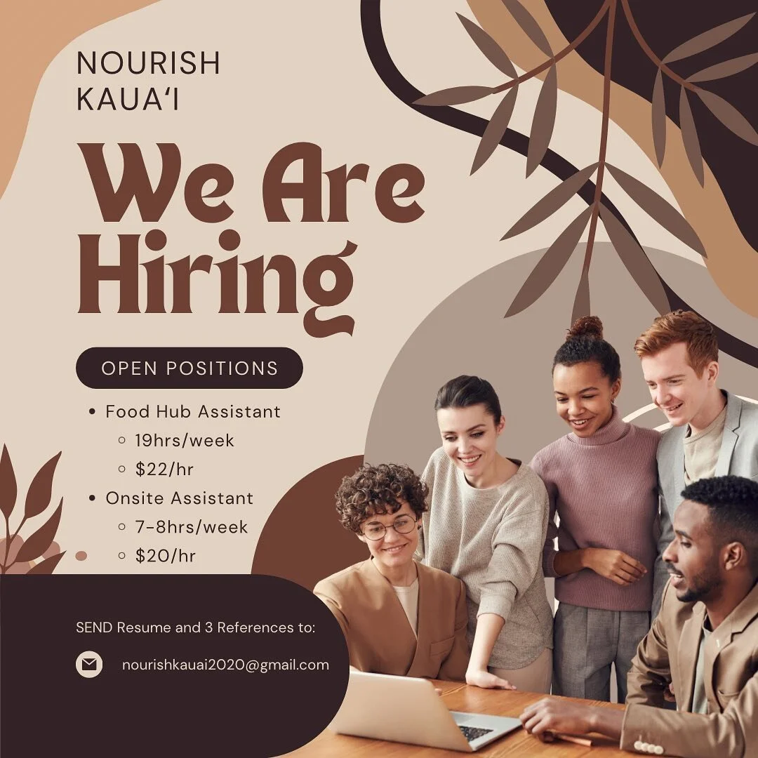 ❤️WE&rsquo;RE HIRING❤️

Two positions available: 

❤️Food Hub Assistant:
Our non profit is looking for a program assistant for our food hub. This assistant would do administrative work for food hub, along with marketing and sales duties to expand our