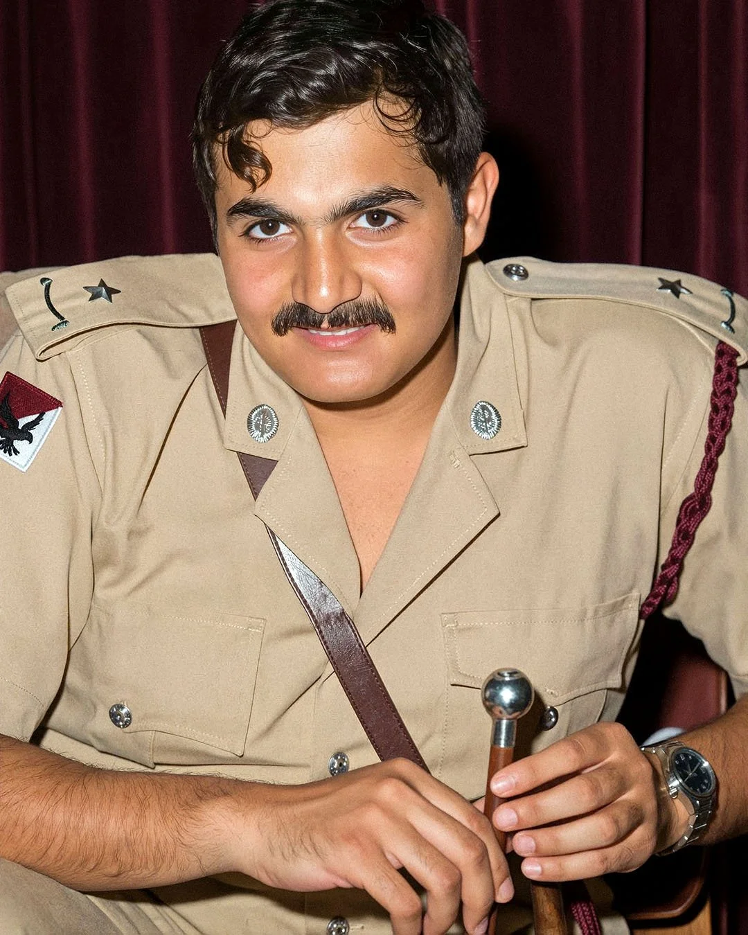  Reconstructed Portrait — His Highness Sheikh Hamad bin Khalifa Al Thani during early Qatari military service. 