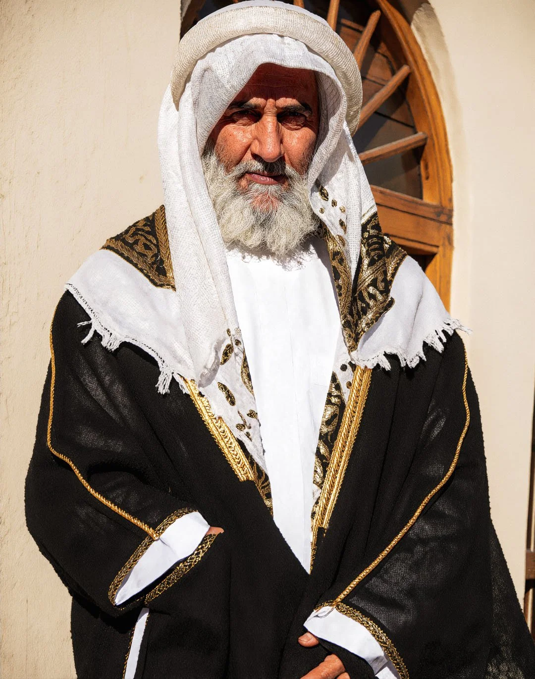 High-resolution digitally reconstructed historical portrait of Sheikh Jassim bin Mohammed Al Thani, the Founder of Qatar.