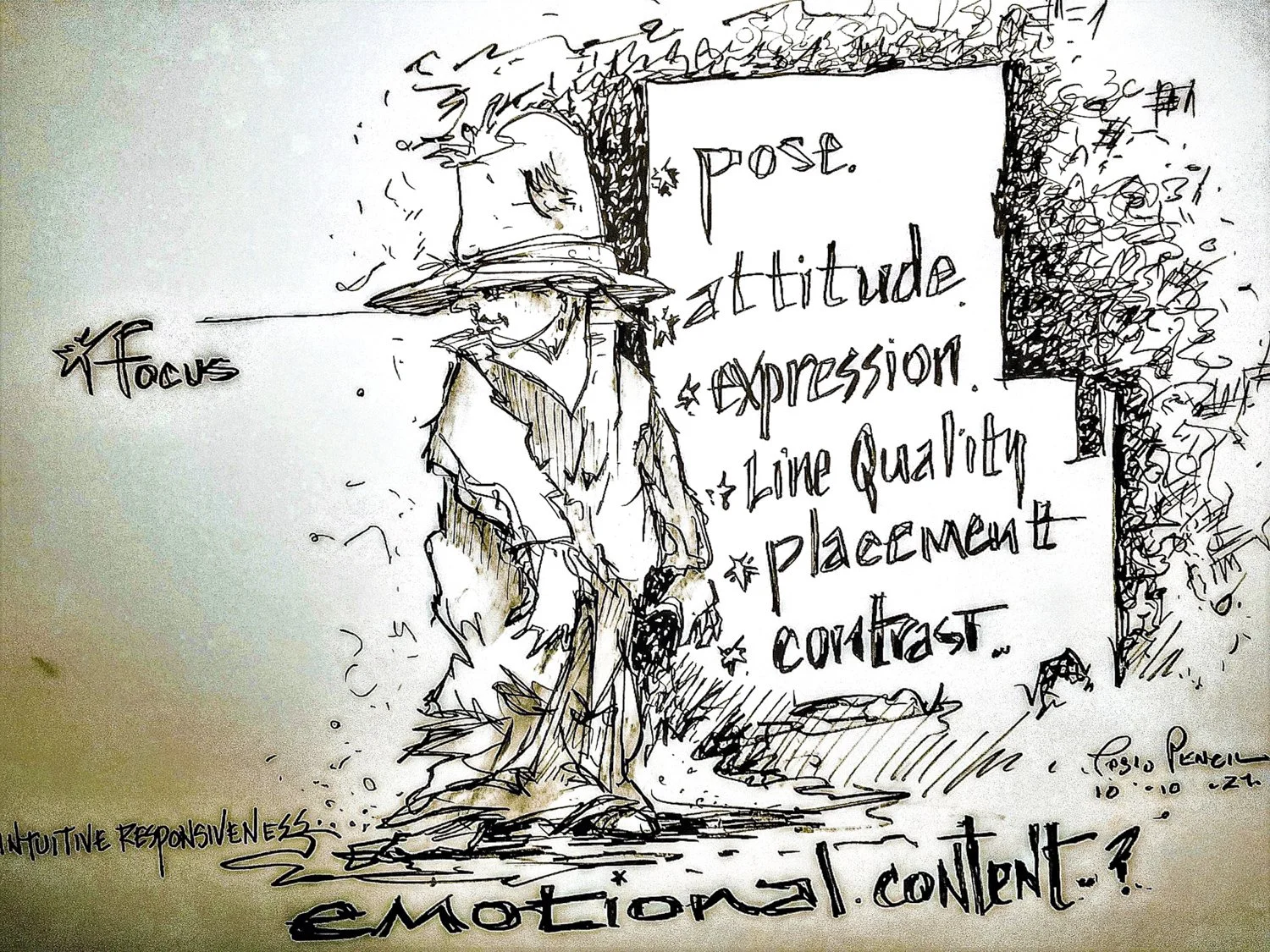 Emotional Content - Pablo Pencil