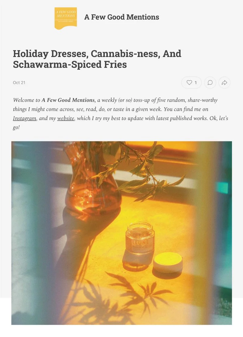 A FEW GOOD MENTIONS | OCTOBER 21, 2022