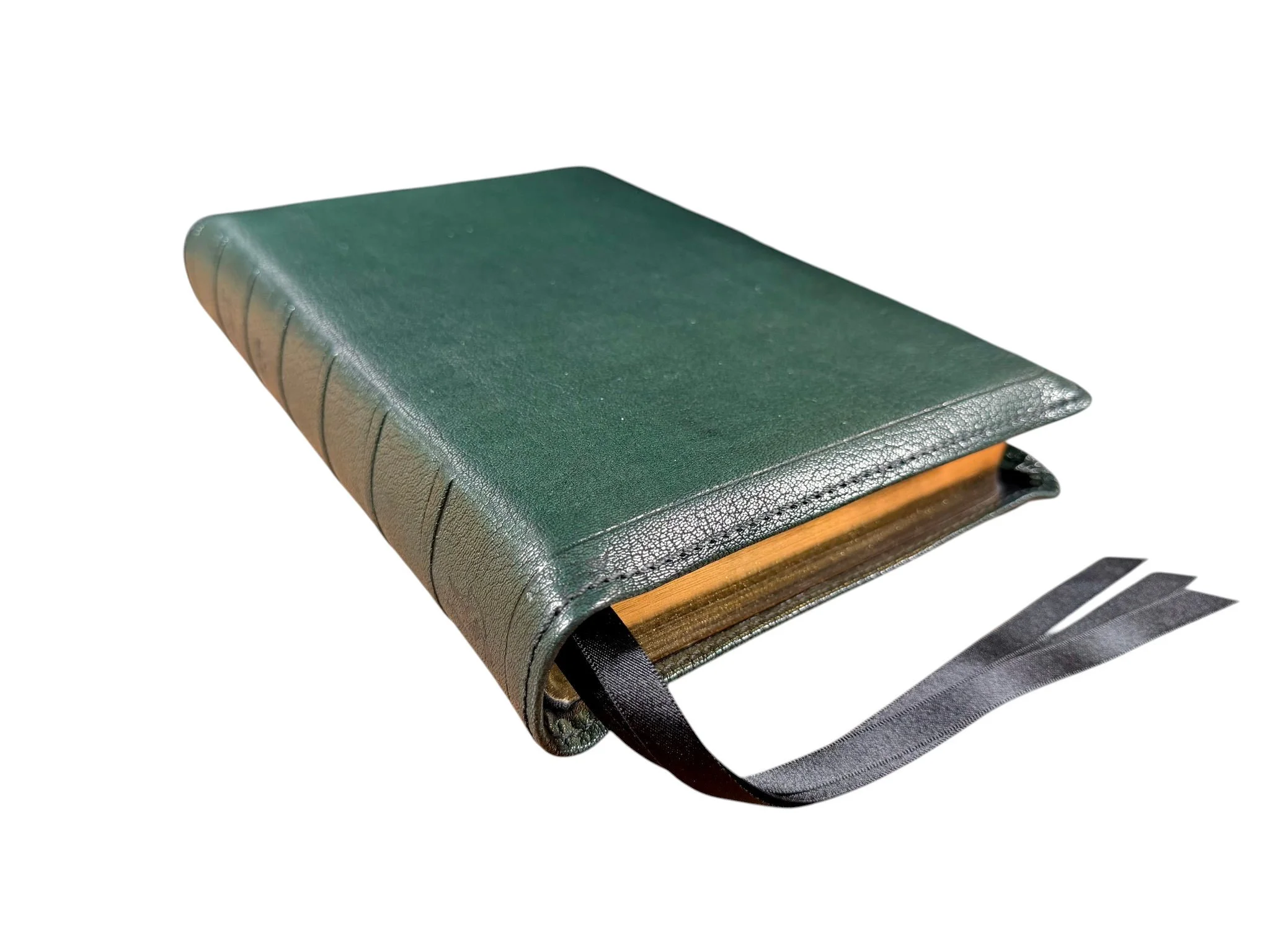 56 -Pine Green Patina Sauvage Goatskin