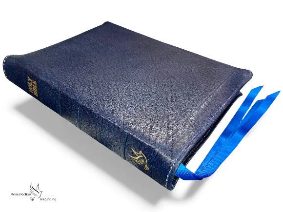 Dark Royal Blue Levant Goatskin