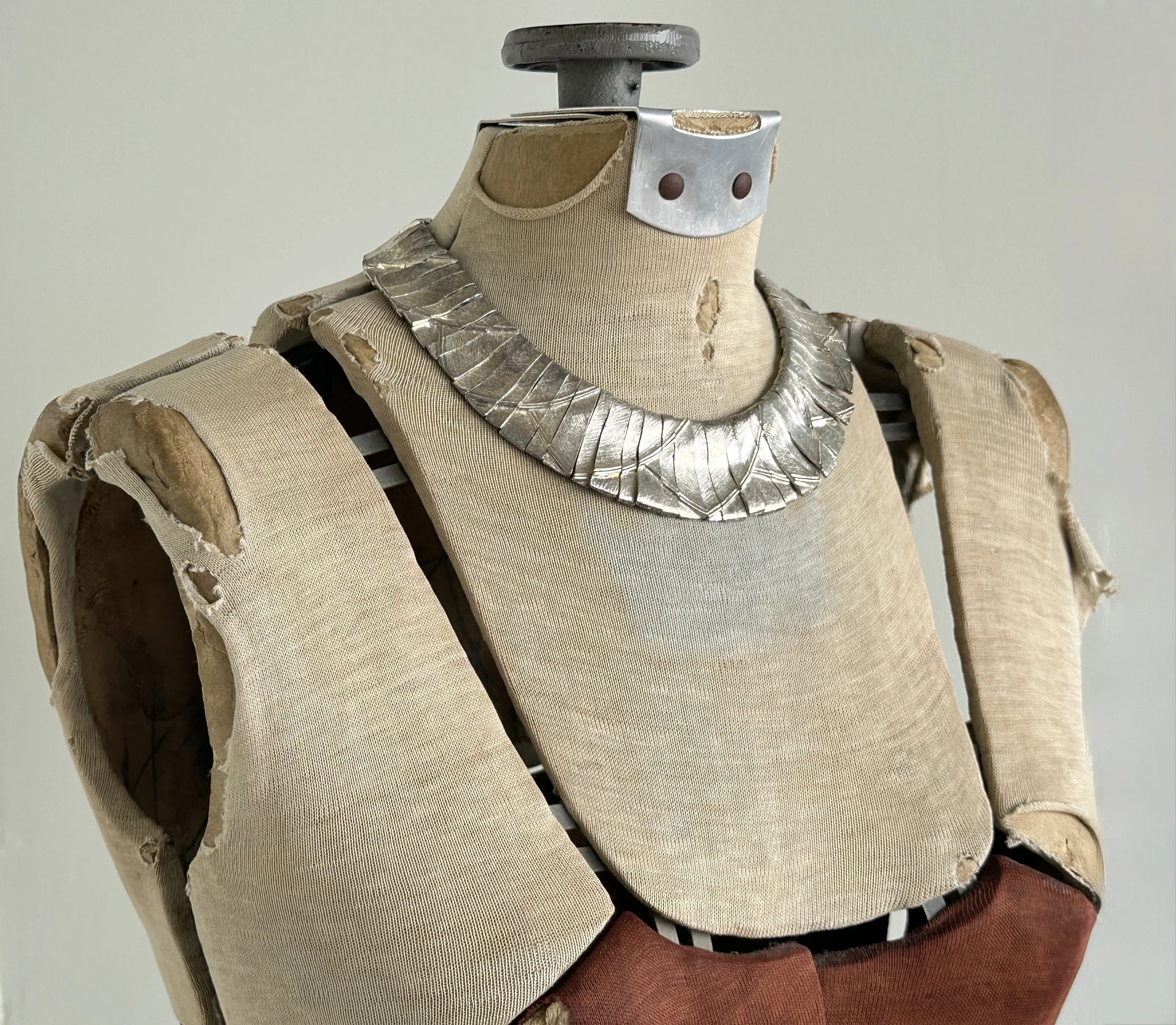 Vtg Les Bernard Fringe Collar Necklace