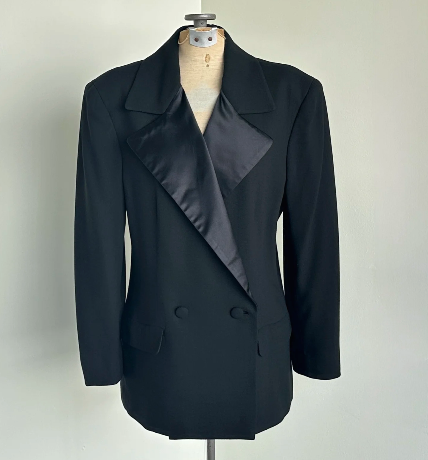 Vtg Ralph Lauren Purple Label Tuxedo Blazer