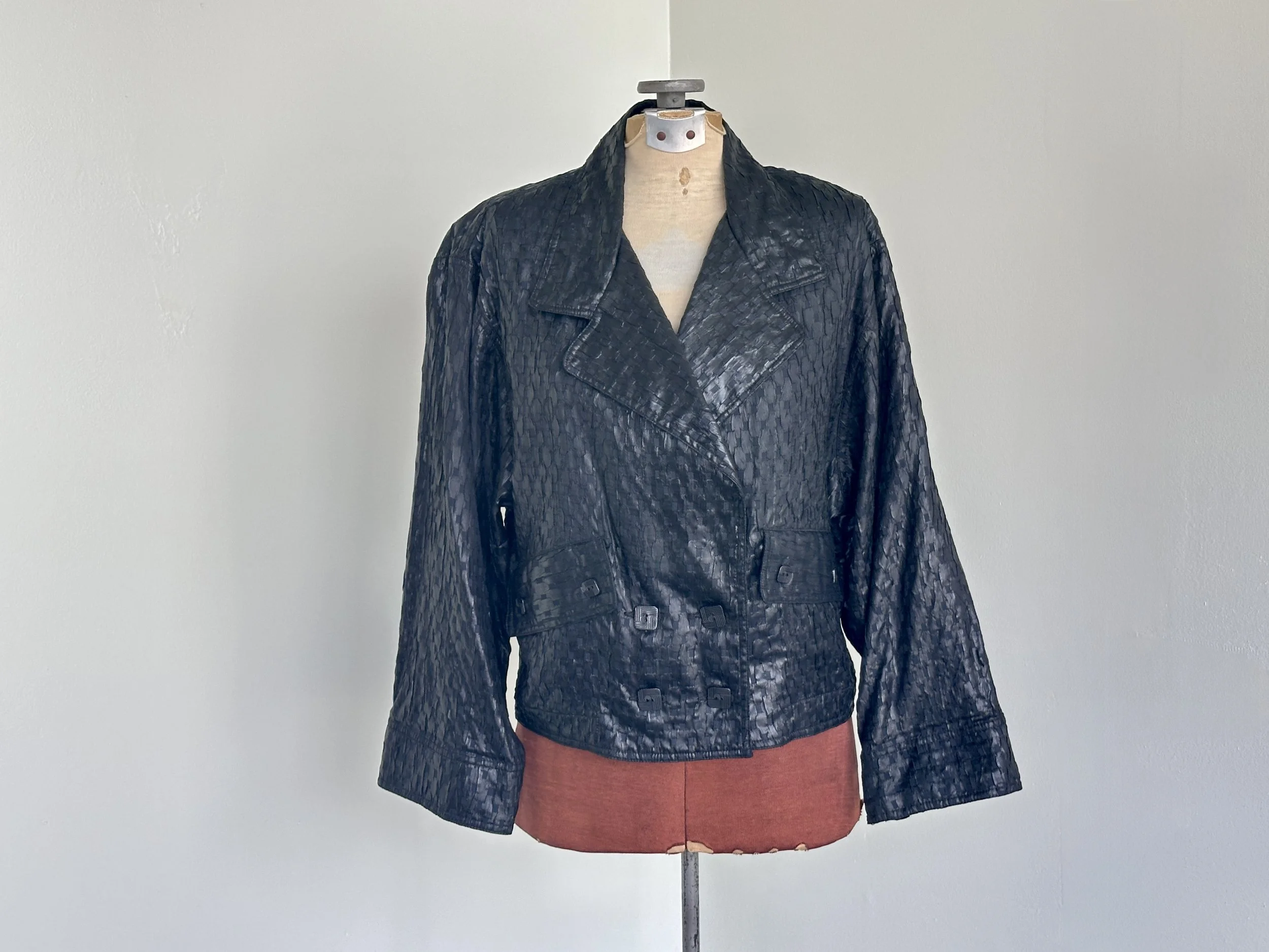 Vtg Christine Albers Pleated Jacket