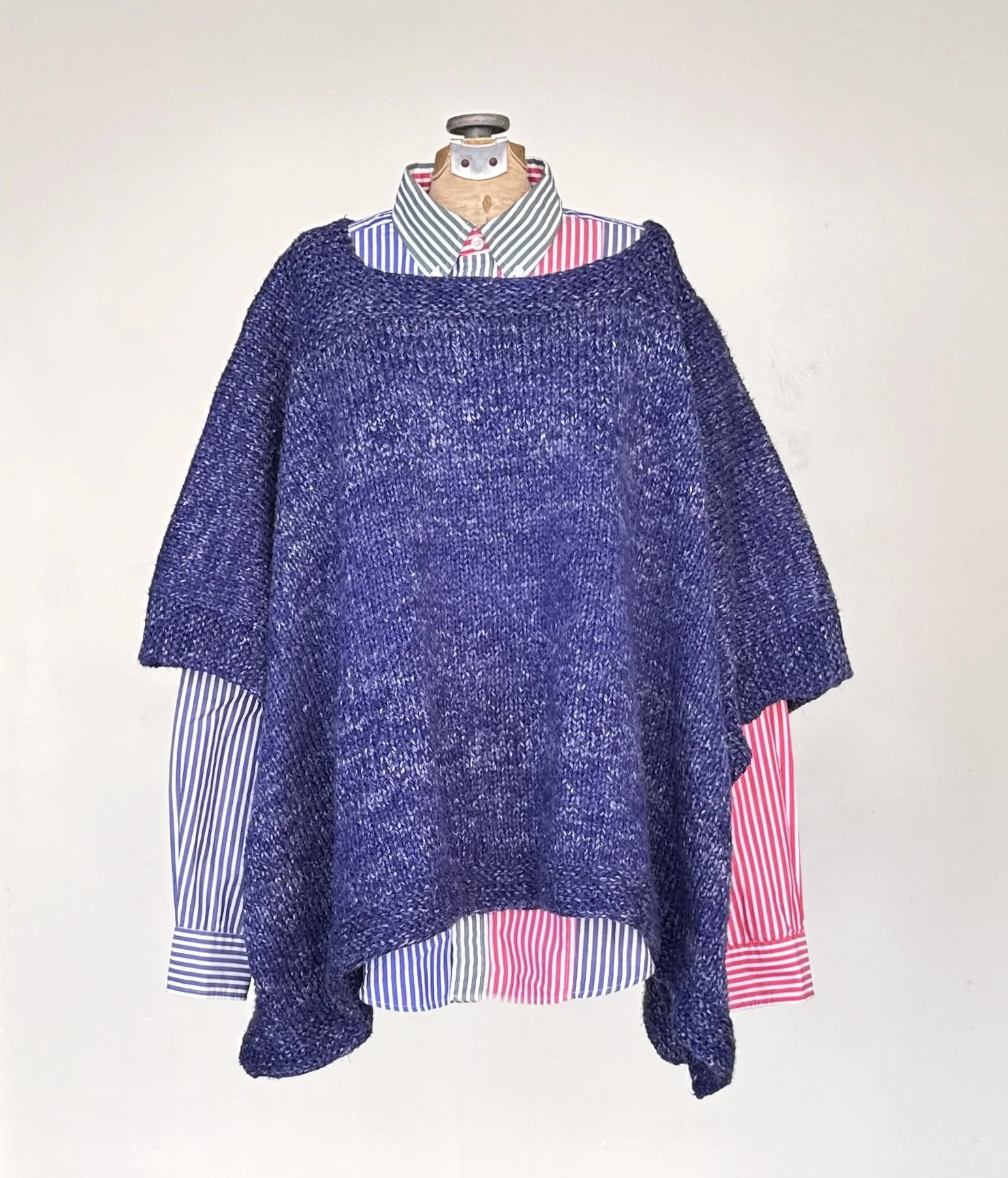 Vintage Handmade Knit Poncho