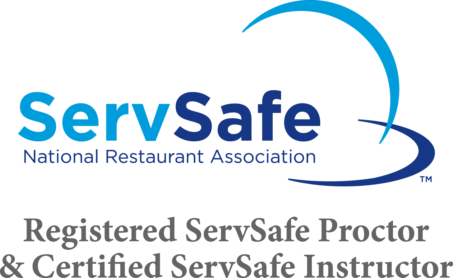 ServSafe National Restaurant Association Registered ServSave Proctor & Certified ServSafe Instructor Logo