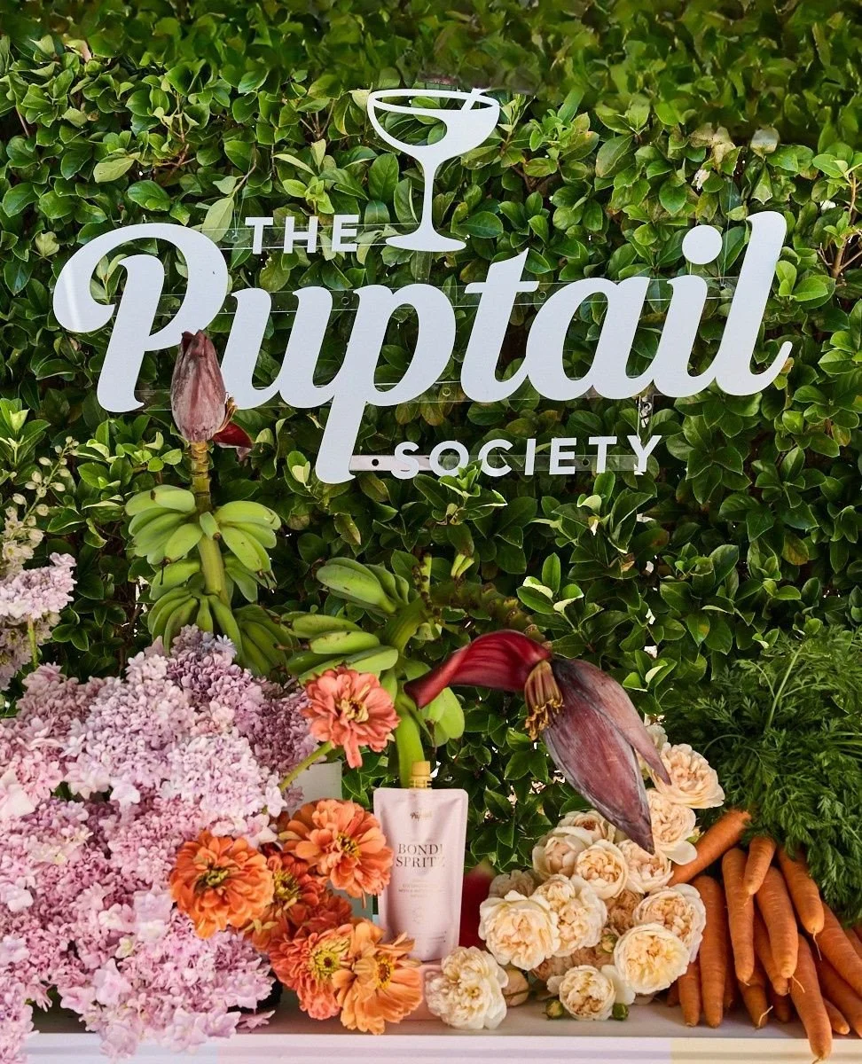 THE PUPTAILS SOCIETY⁠
⁠
Client @puptailsociety ⁠
⁠
Puptails Launch &ndash; healthy mocktails made just for dogs!⁠
⁠
We styled a private residence using a pastel palette inspired by The Puptail Society packaging. Styled elements included branded cushi