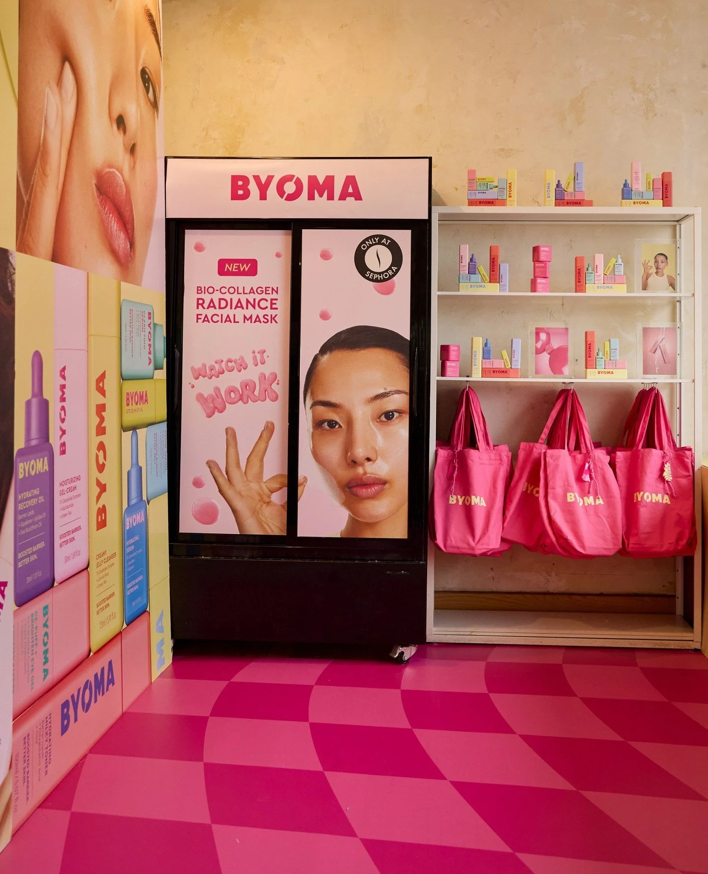 BYOMA ⁠
⁠
Client: @byoma | @portobellopr⁠
⁠
We transformed @thedepotbondi into the BYOMA BARRIER BOOSTING BAR to celebrate the new Bio-Collagen Radiance Facial Mask launching into @sephoraaus + @sephoranz ⁠
⁠
Photographers ⁠
@taliajade_photography | 