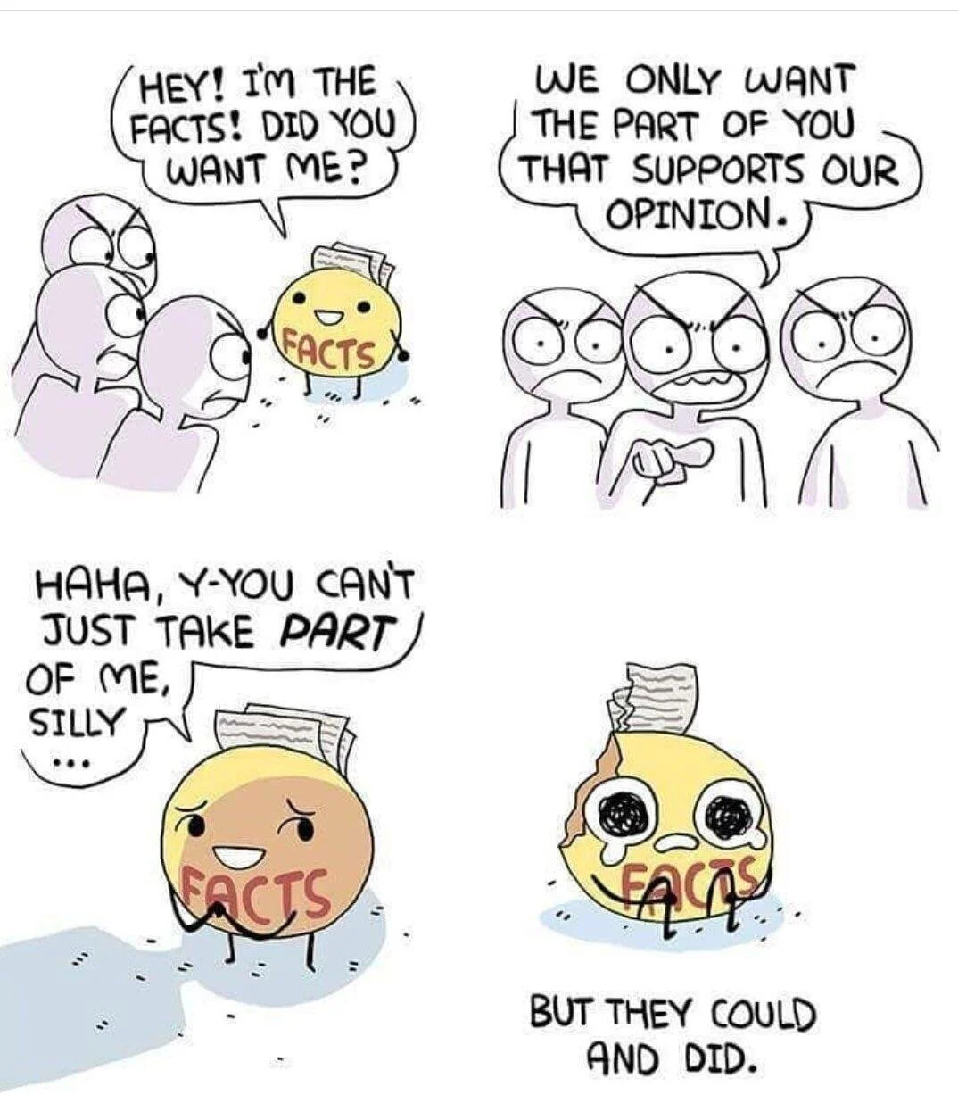 Figure 6: Anti-vaxxers pick and choose facts.