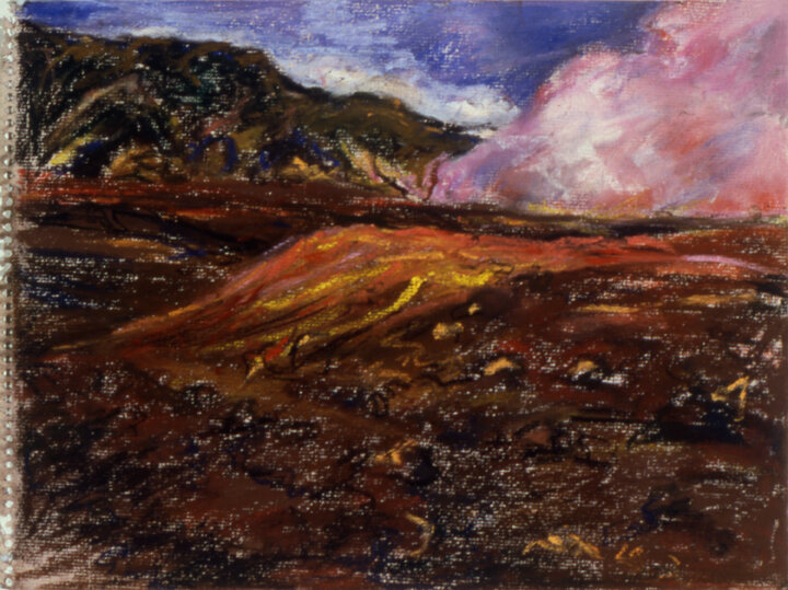 Haleakala Study, #11 (Pink Cloud),  9 x 12 in.