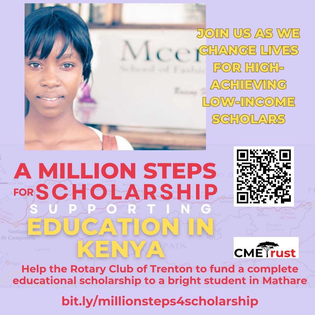 Join us as we walk A Million Steps for Scholarship. Empowering young people in Kenya is as easy as following the link and contributing what you can. Our walk aims to collect $6k - enough to fully fund an 8-year scholarship covering secondary and post