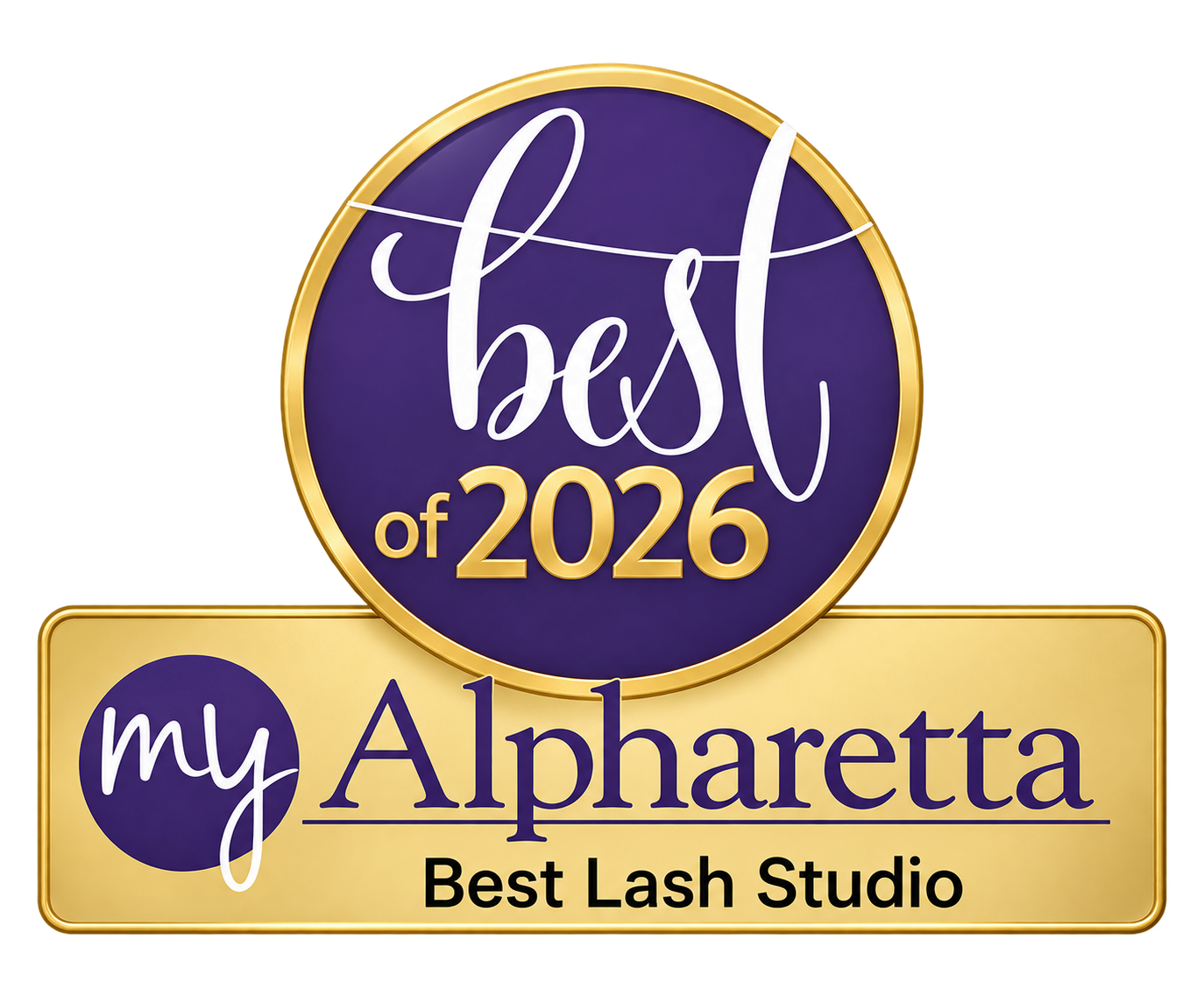 My Alpharetta 2026 Winner Best Lash Studio Badge