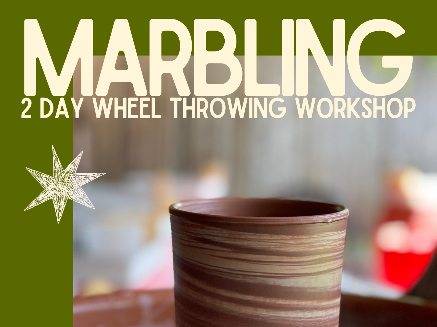 MARBLING, Wheel Workshop (2 classes) — Sunday 10.18, 2PM