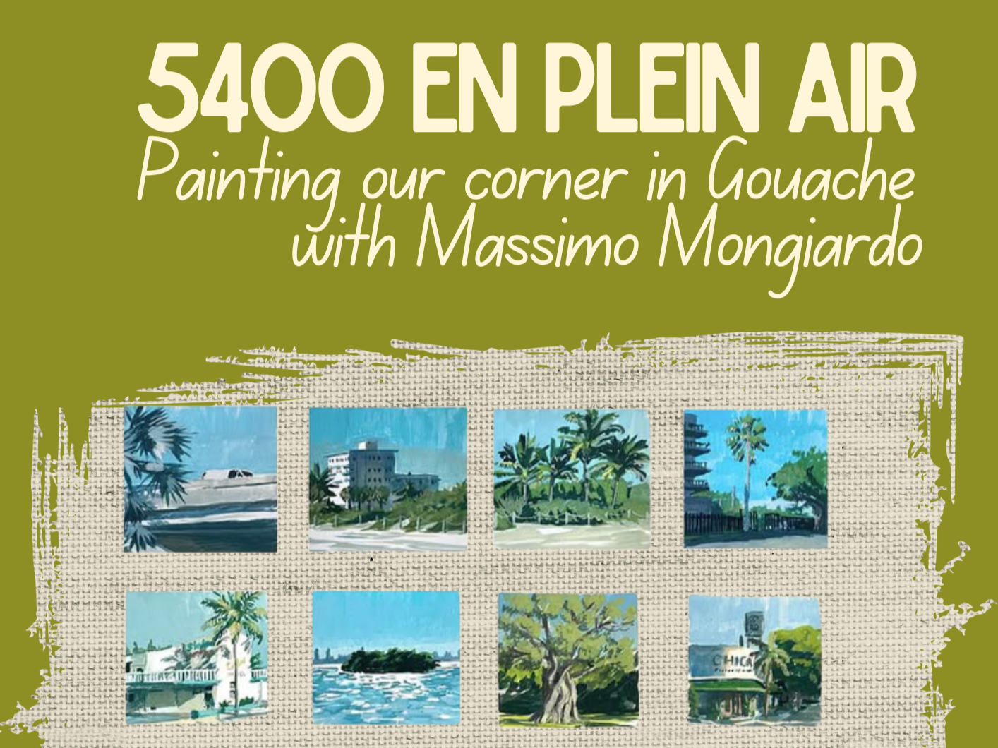 Saturday, 5.23 at 4:30PM - Plein Air Painting with Massimo Mongiardo
