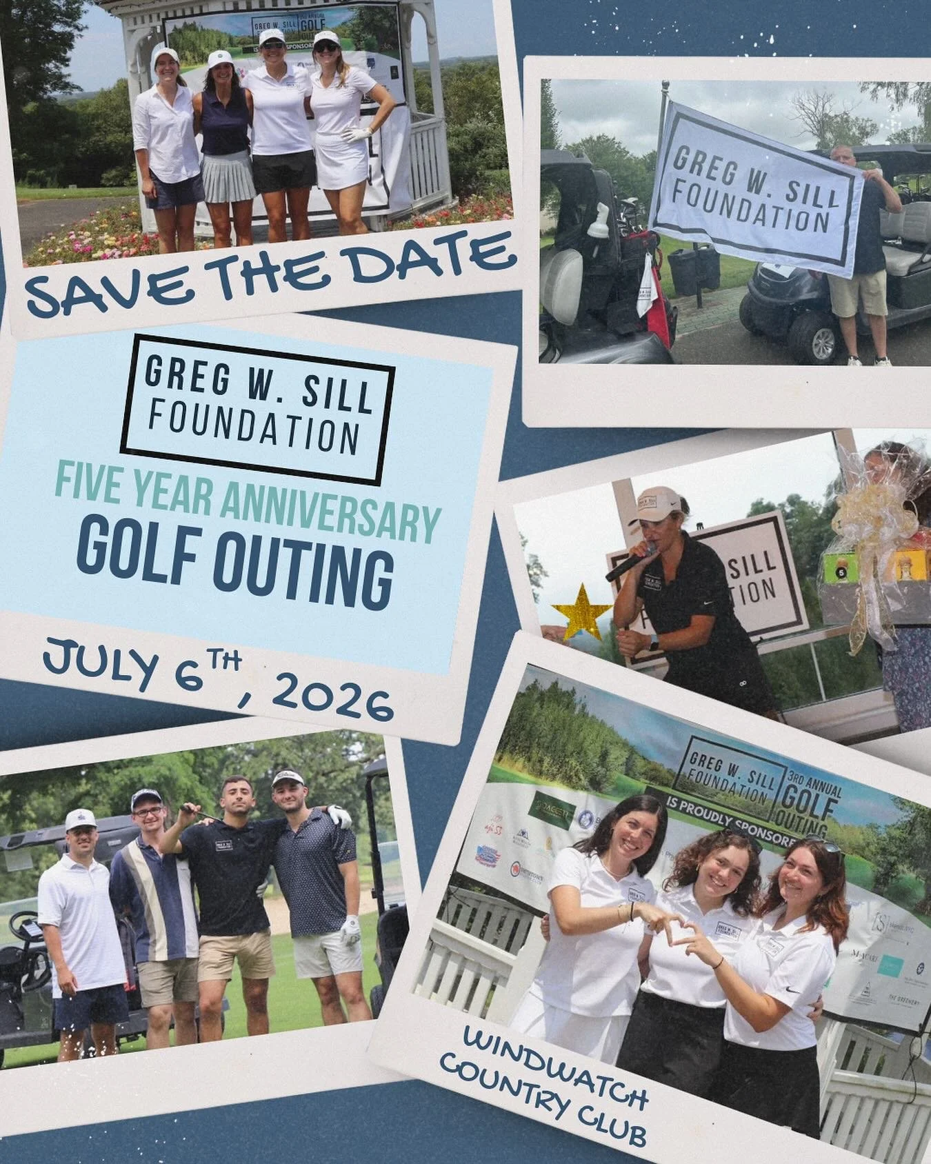 Save the date of our 5th year anniversary golf outing!! ⛳️ Join us on July 6, 2026 to honor Greg and celebrate 5 years of scholarships to high school seniors across Long Island! 🩵🩵