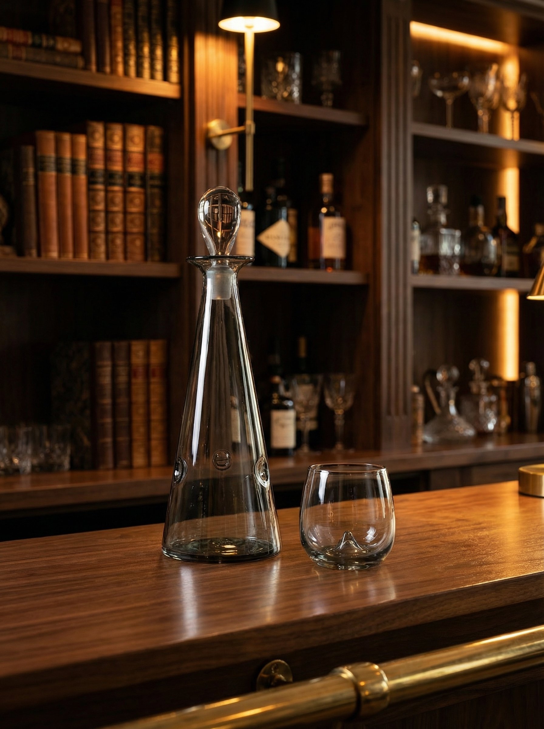 Dimple Cone Decanter Ser - Smoke (2).jpg