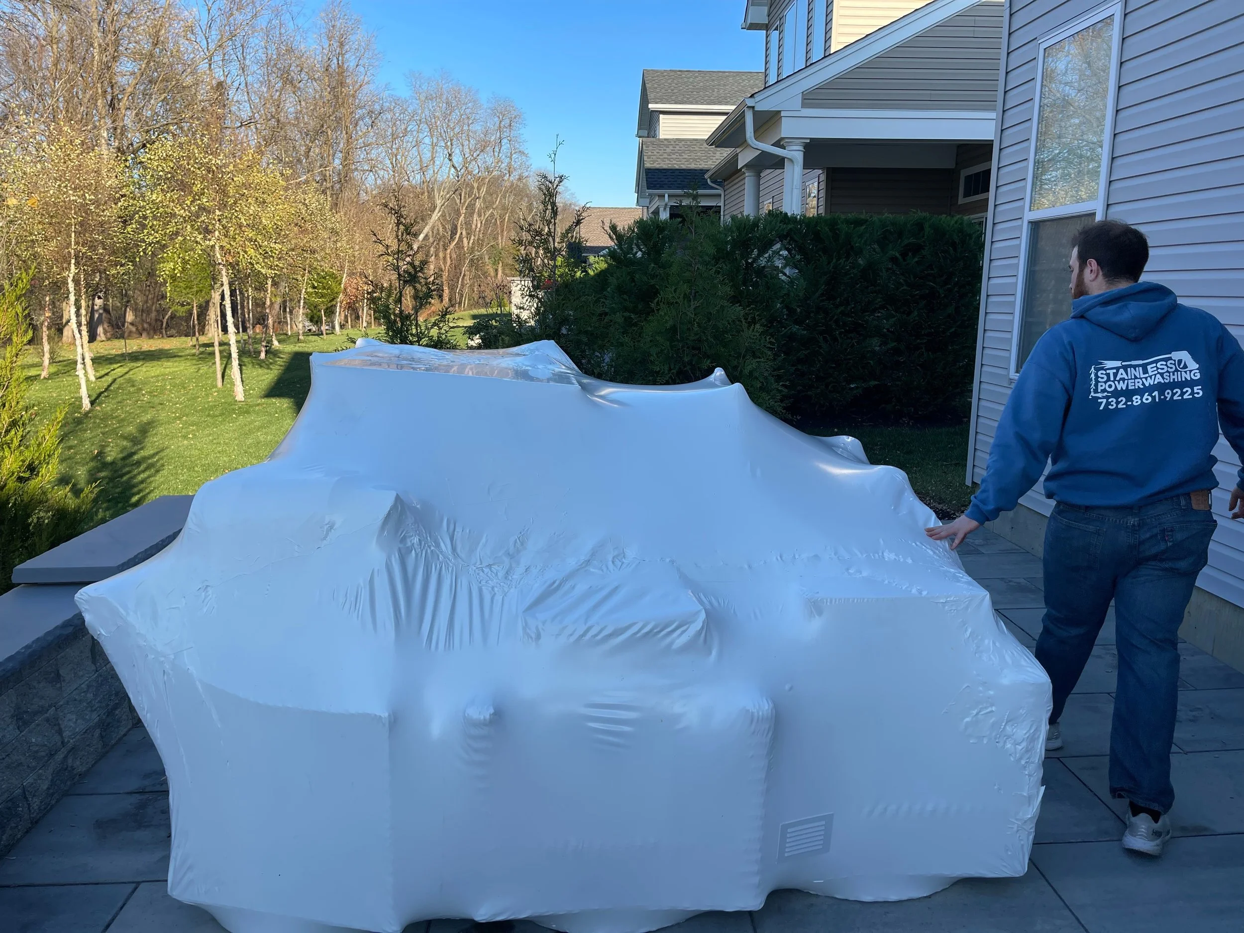 Shrink Wrapping — Stainless Powerwashing