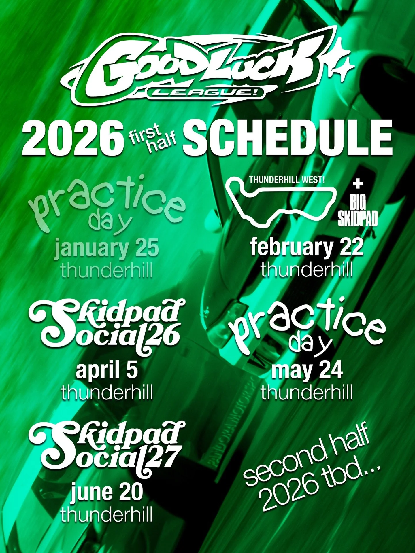 Up next: full track WEST + big skidpad!

Applications and registration are closed for full track, but spots are still up for grabs for skidpad only. Registration available on the site, link in the bio.