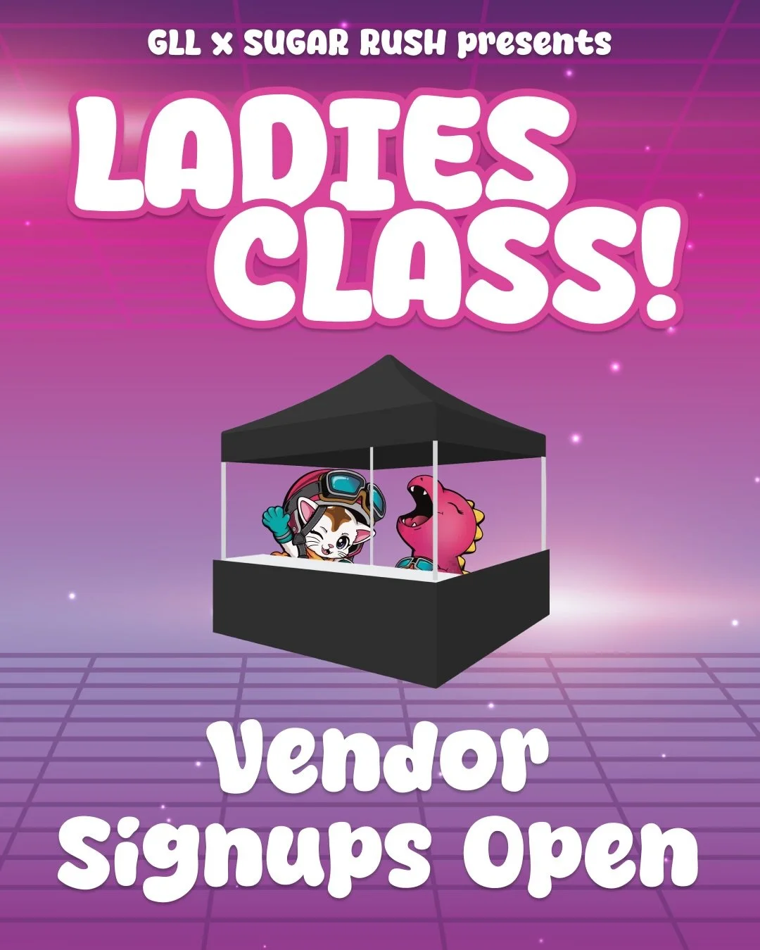 We&rsquo;re inviting all women-owned vendors to come pop up for Ladies Class! It&rsquo;s completely free to be a vendor, and all types of businesses are welcomed with the exception of food (pastries, coffee, etc OK).

Message for more information or 