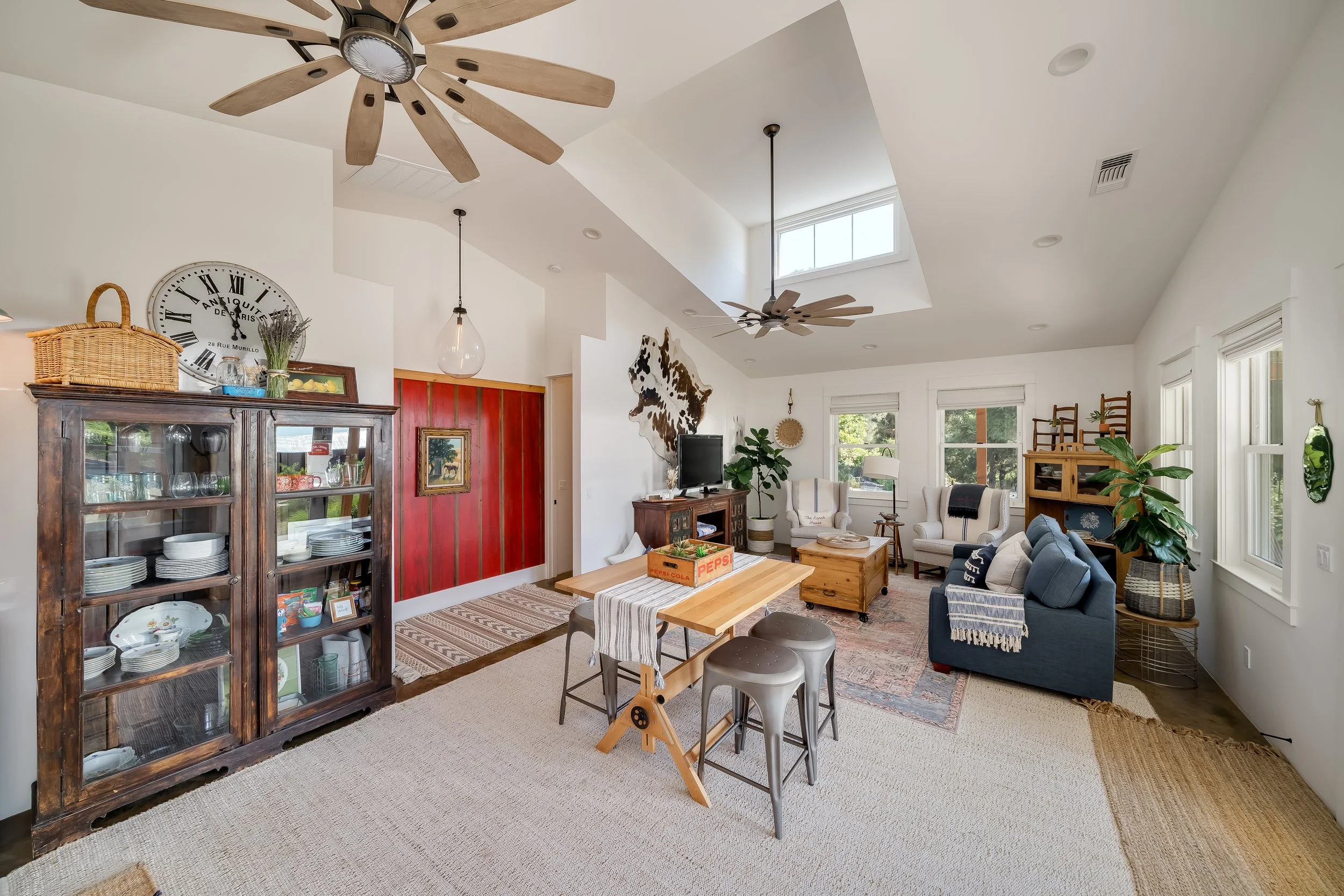 The Ranch House – View from Kitchen to Living Room