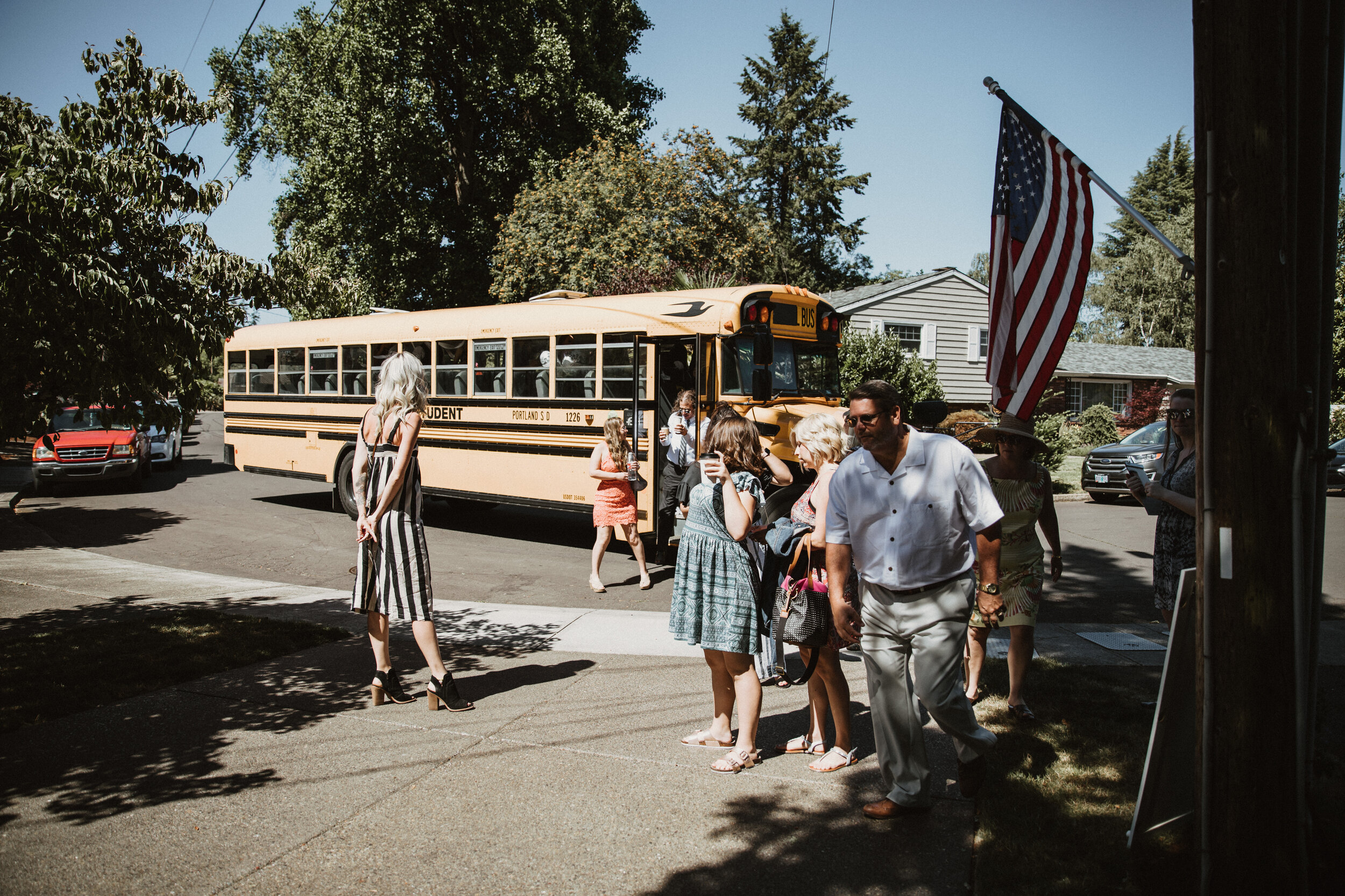 CIERRA &amp; ADAM wedding guests arriving  -SALEM OREGON