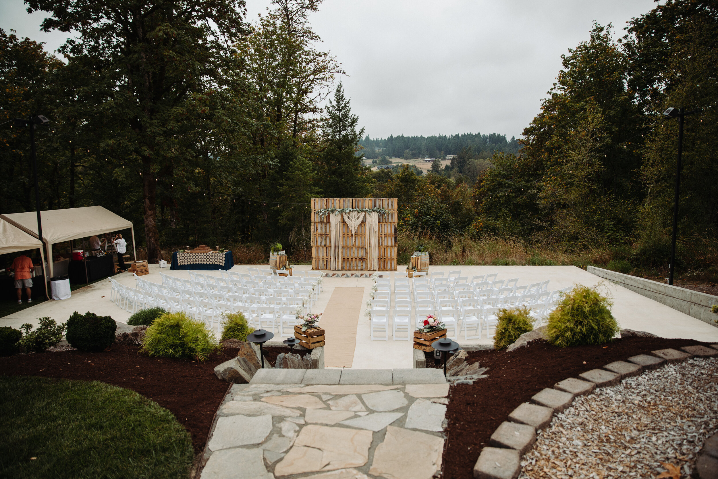Taylor &amp; Josh // Portland Oregon wedding ceremony chairs