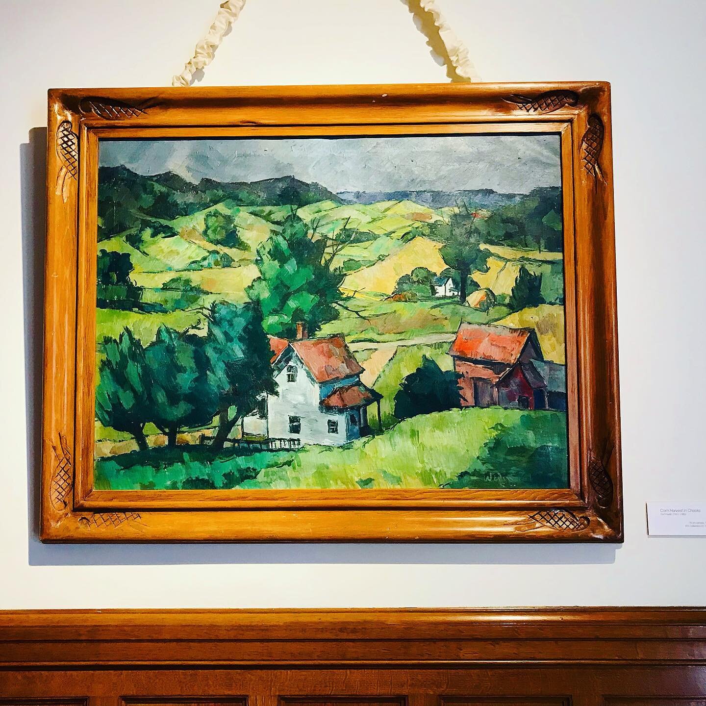I saw so much interesting artwork over the weekend. I've always loved art (maybe because my grandpa was an artist), especially beautiful landscapes that take you wherever it's set. Sort of like a good book. What about you? Do you like art? 
*By the w