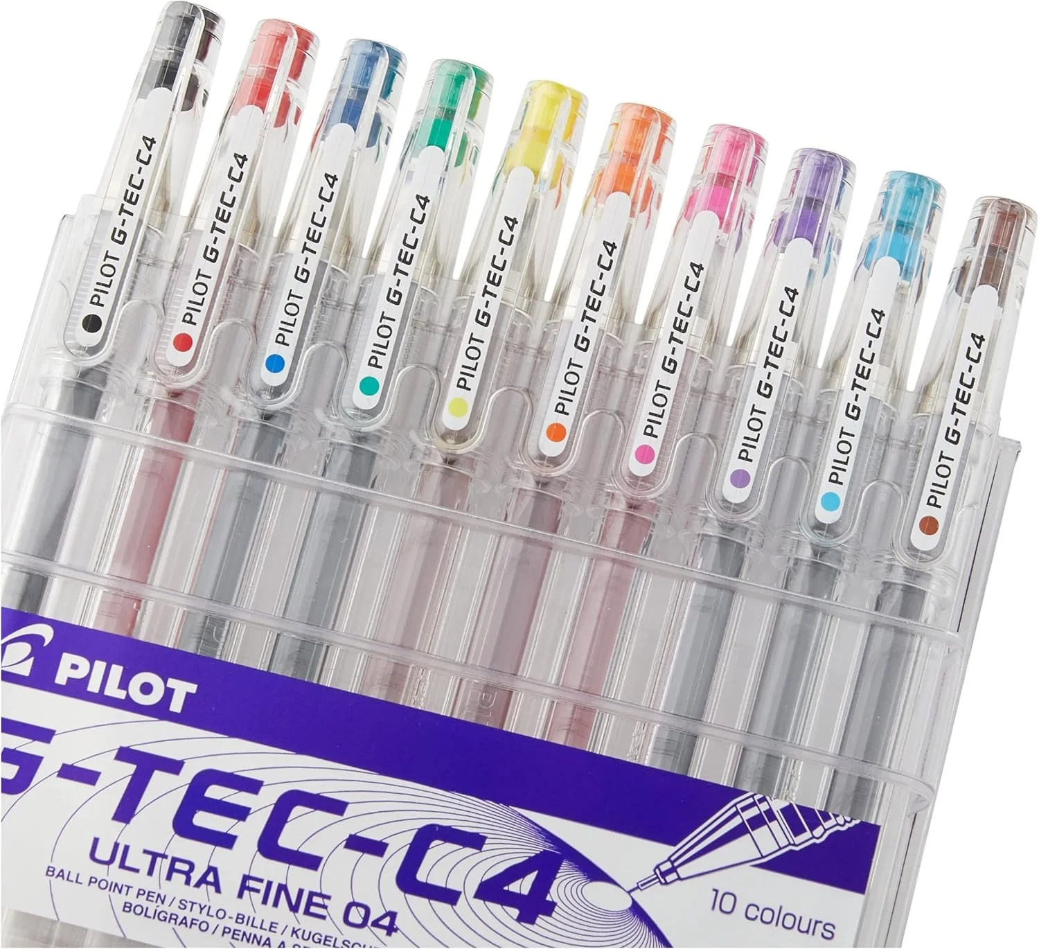 pilot g-tec-c4 gel pens ultra fine 0.4