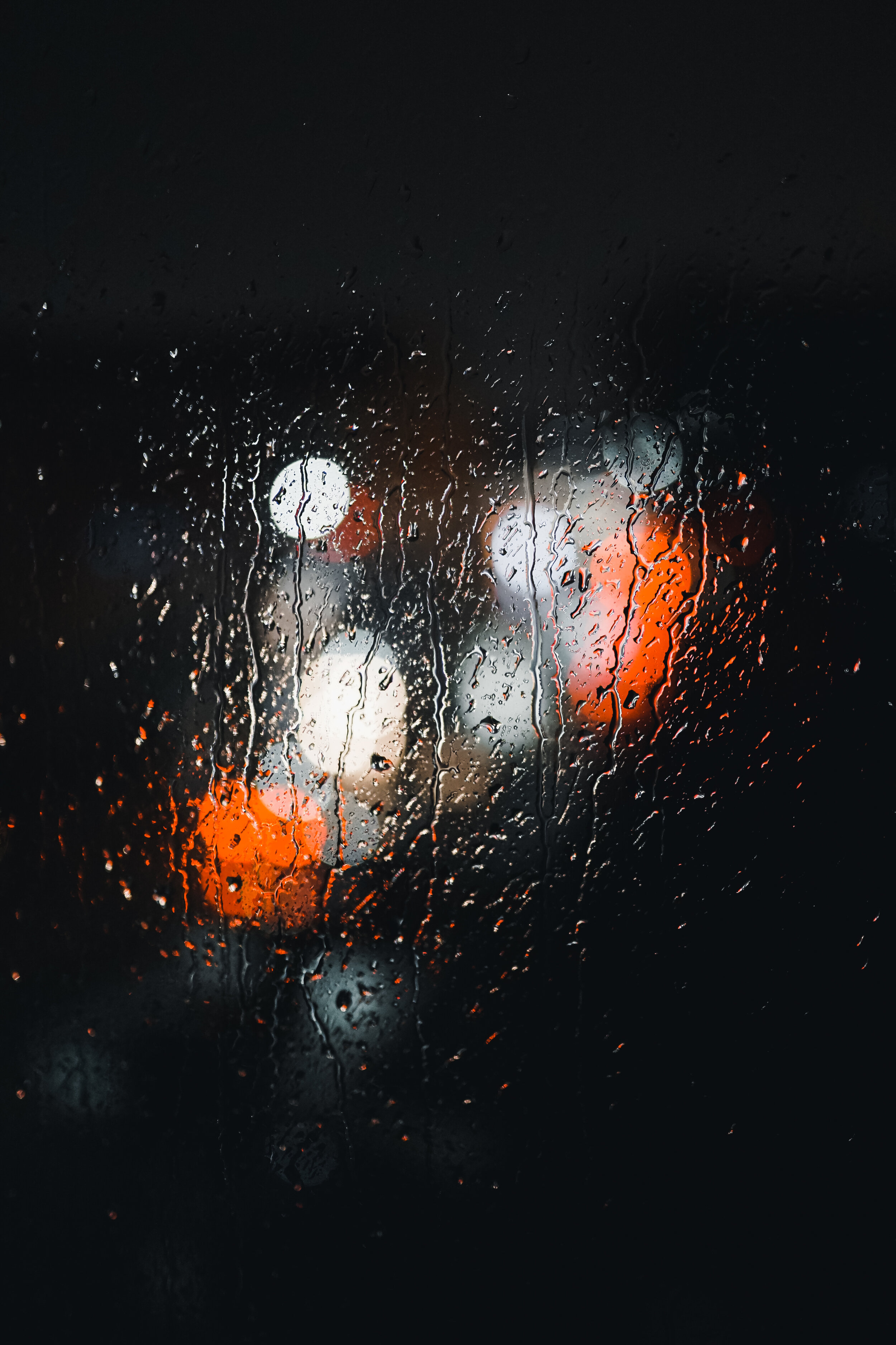 Rain drops on a window